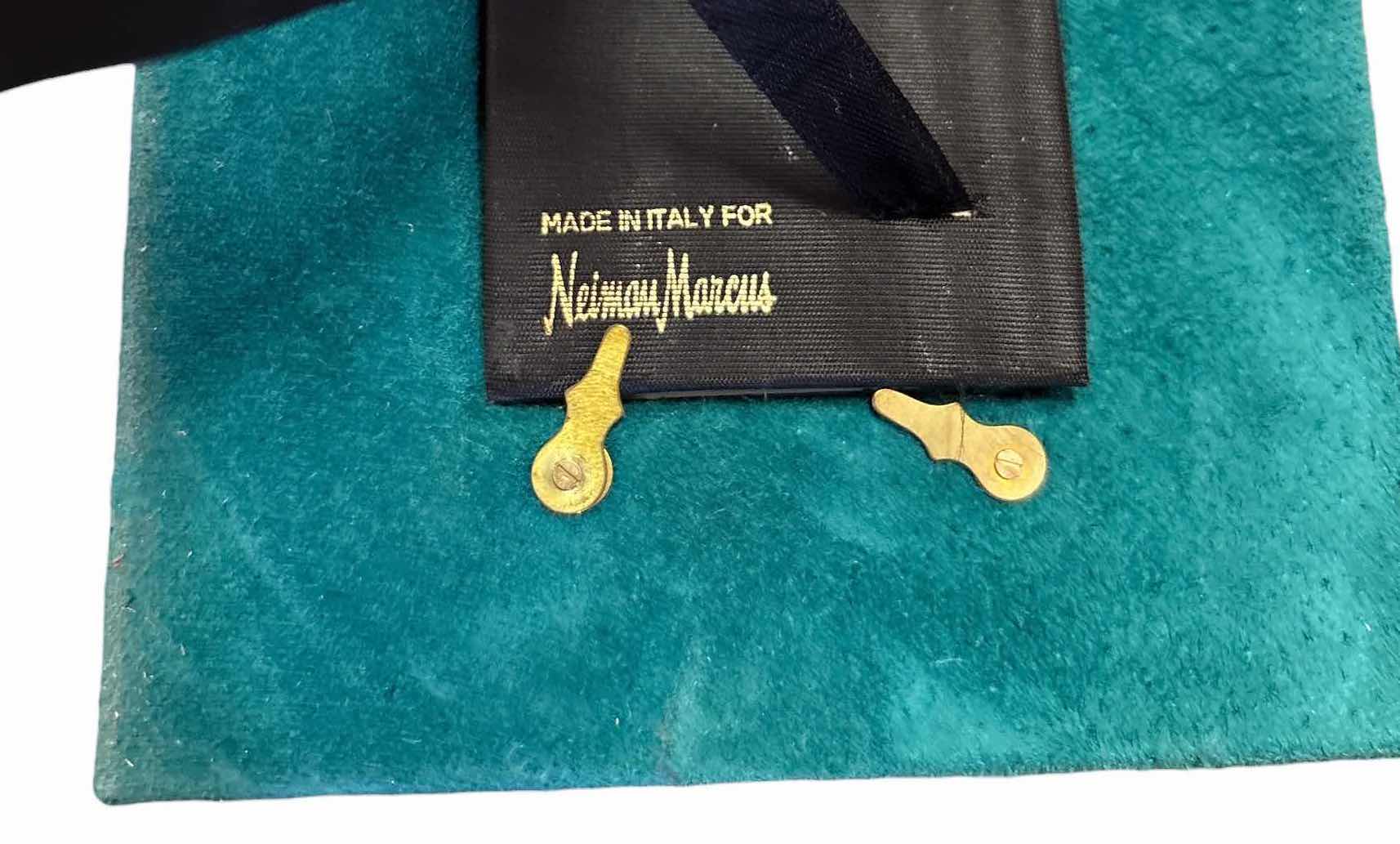 Photo 1 of (8)PCS VINTAGE PICTURE FRAMES-INCLUDING NEIMAN MARCUS VELVET GREEN FRAME TALLEST H15”
