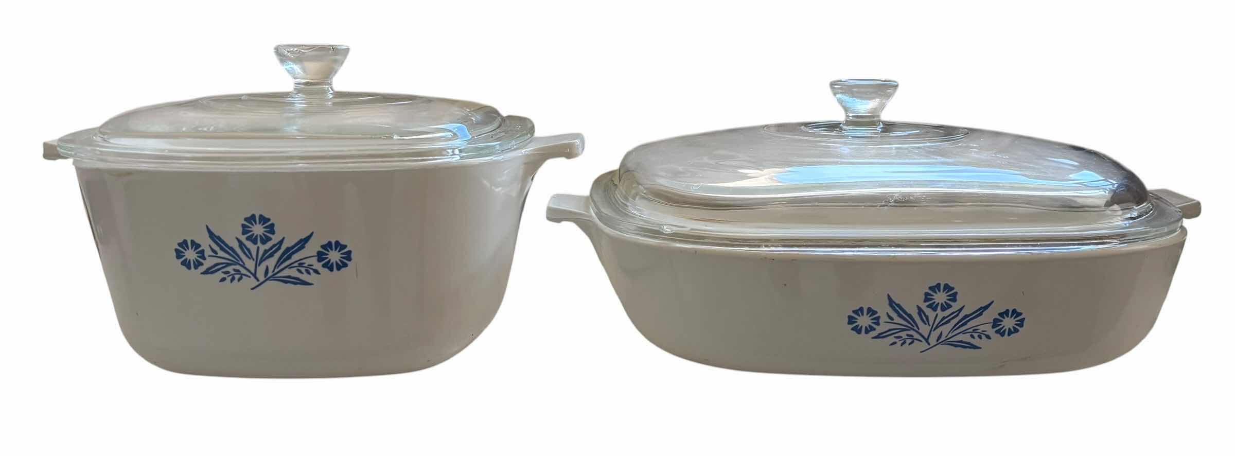 Photo 1 of CORNING WARE CASSEROLE DISHES (2): 7” & 10”