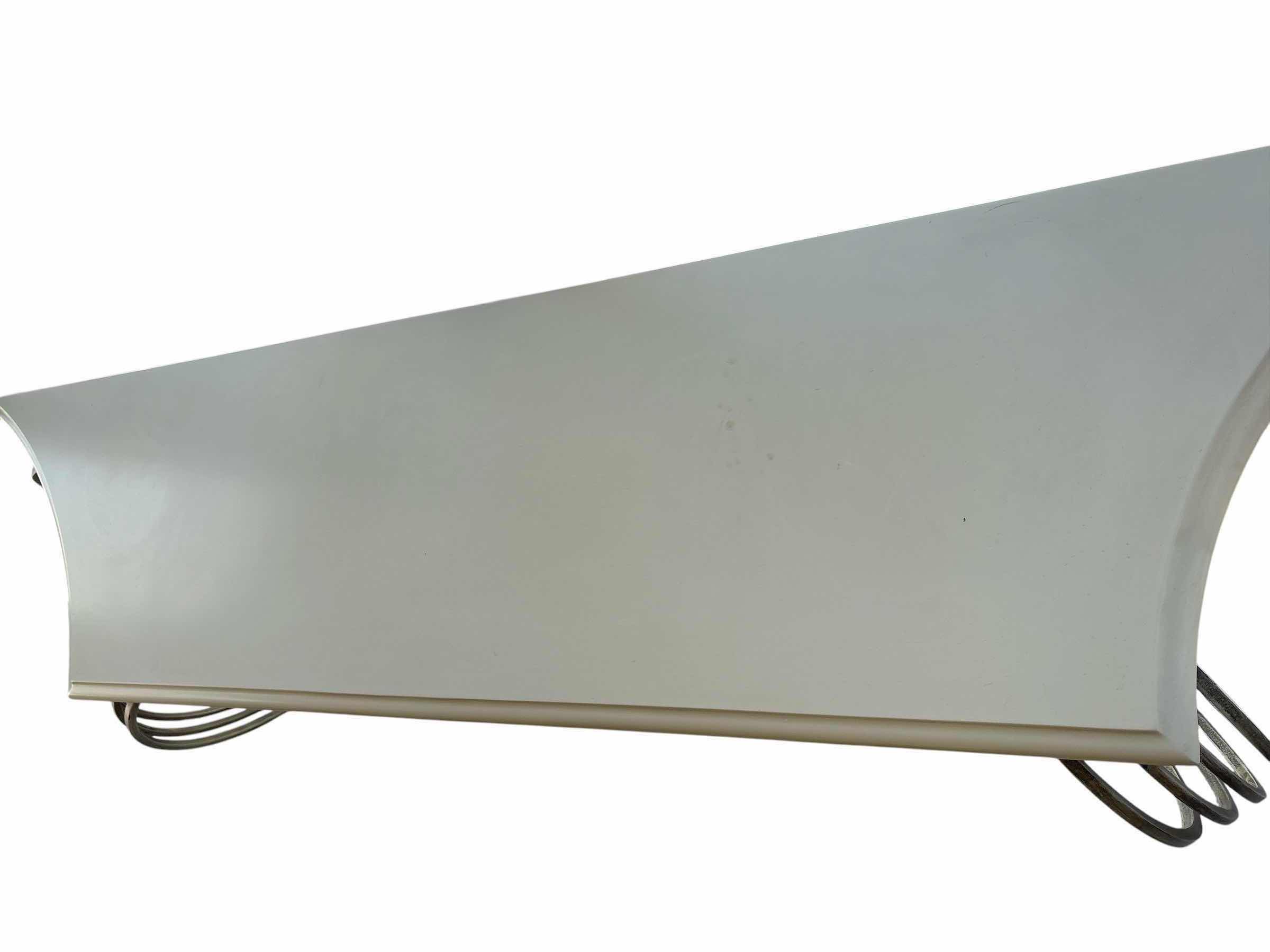 Photo 1 of FRENCH SCROLL WROUGHT IRON CONSOLE TABLE W CREAM COLOR TOP 67”X16.5”H28”