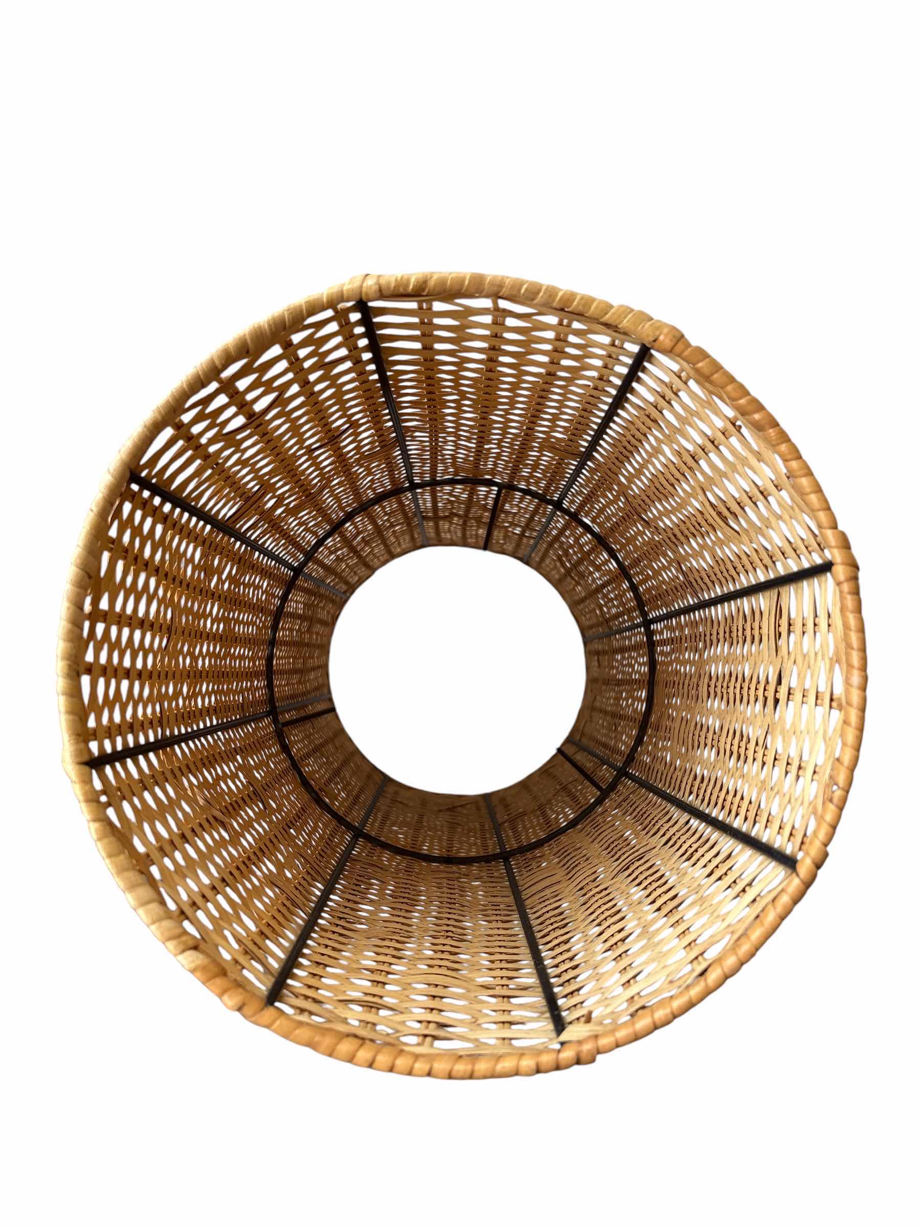 Photo 1 of TALL WICKER/RATTAN FLOOR LAMP W FOOT SWITCH H31.5”