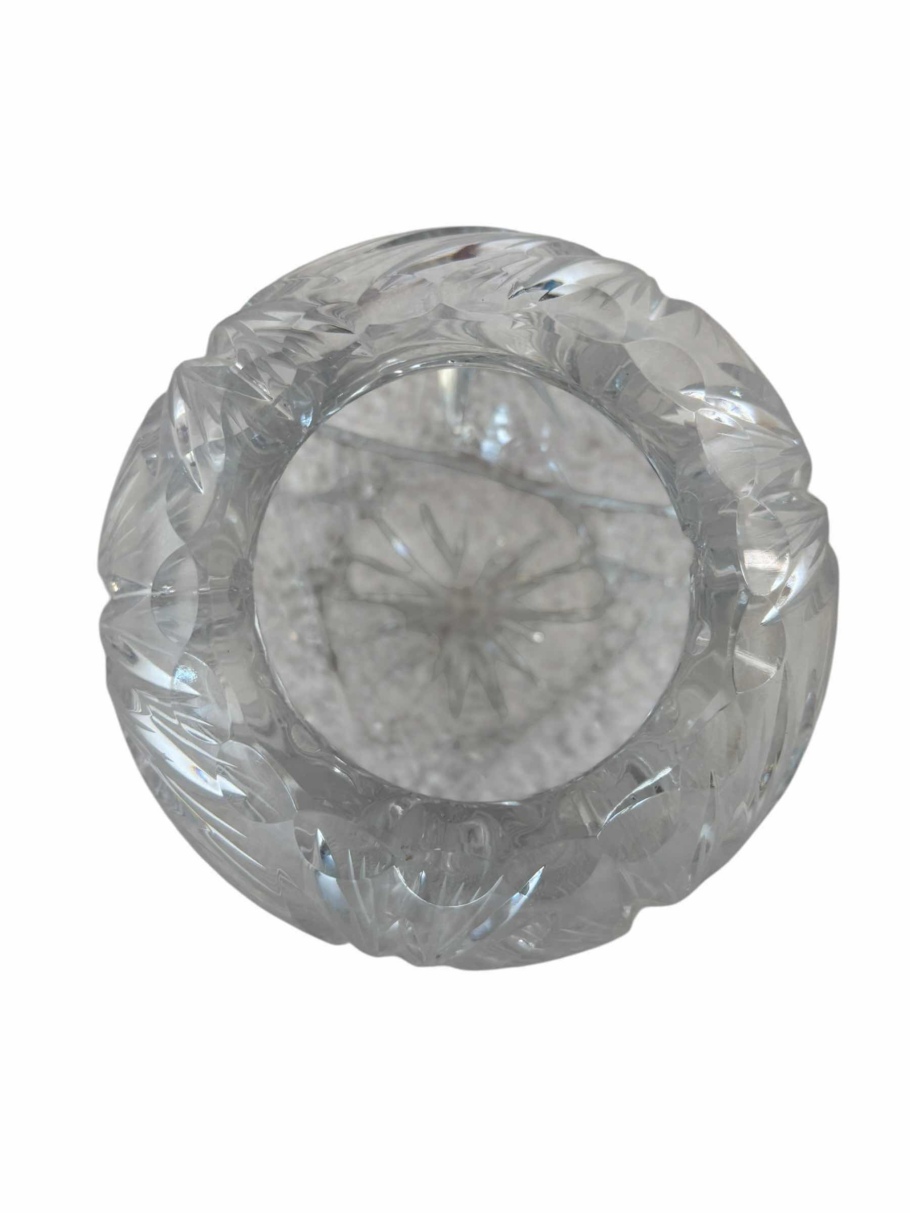 Photo 1 of VINTAGE CRYSTAL ROSE BOWL $65