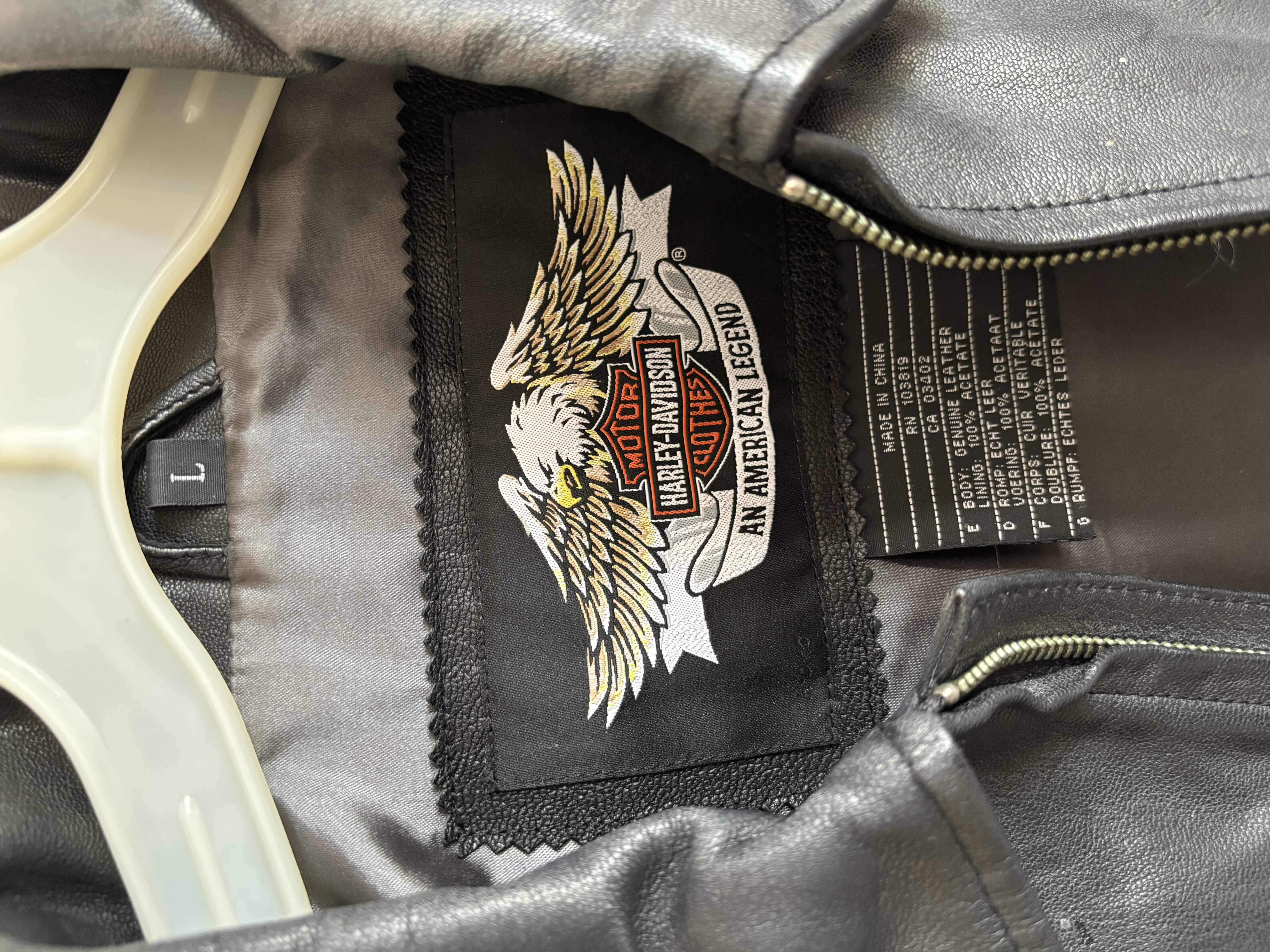 Photo 1 of HARLEY DAVIDSON LEATHER MOTORCYCLE JACKET SIZE L