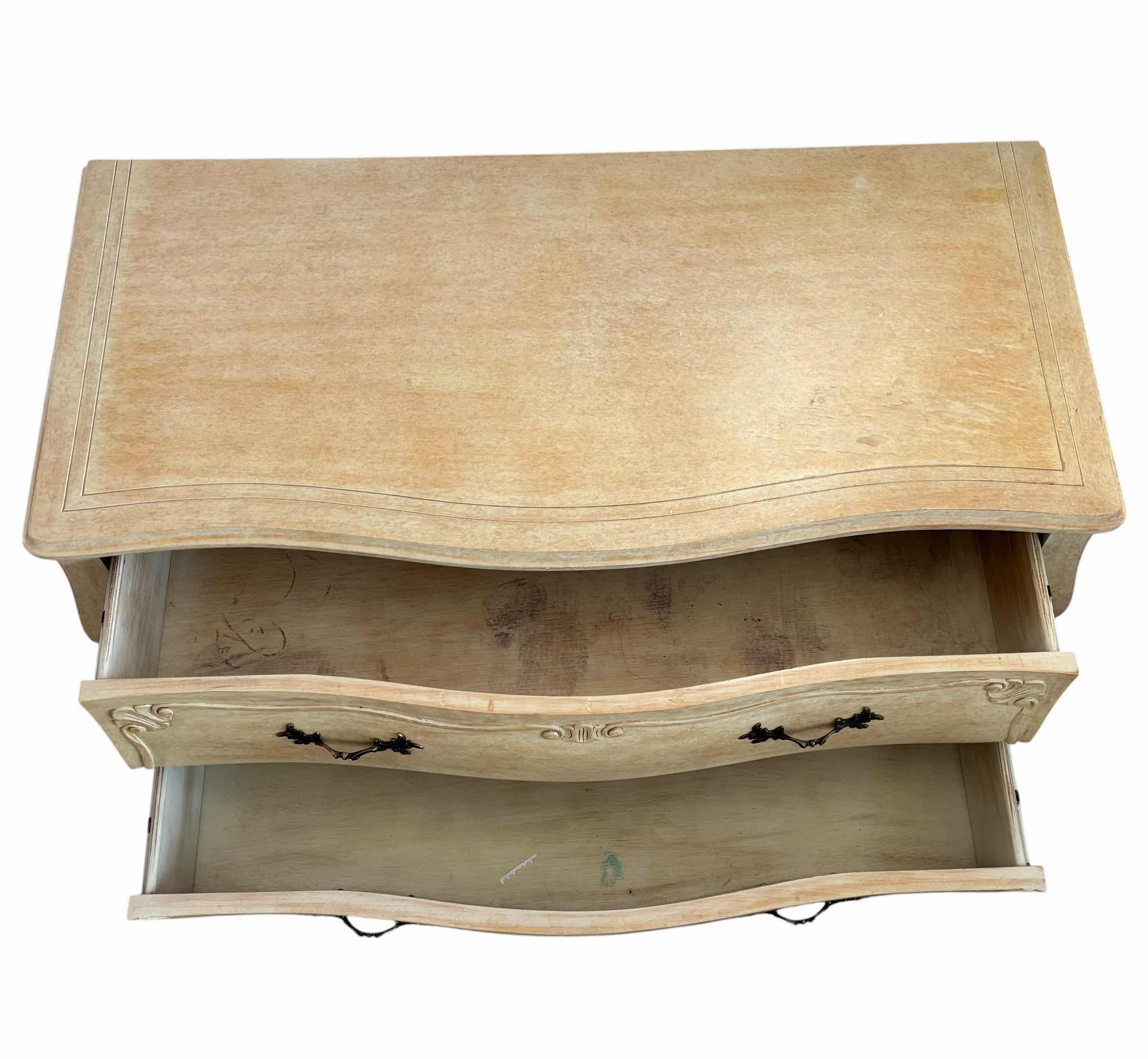 Photo 1 of VINTAGE FRENCH PROVINCIAL BOMBAY STYLE 2-DRAWER CHEST 19” X 42” X 28”H