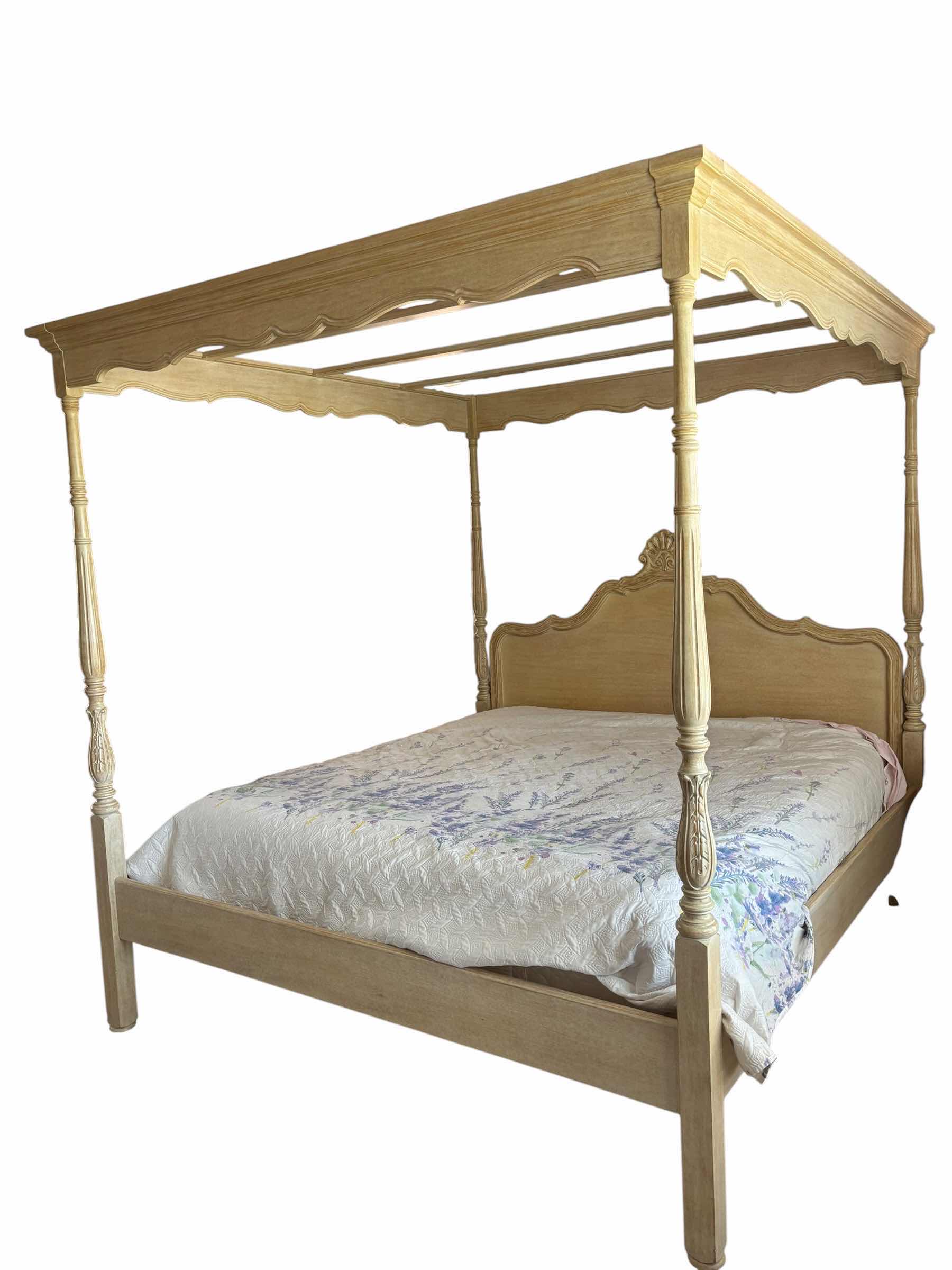 Photo 1 of FRENCH COUNTRY STYLE 4-POSTER CANOPY QUEEN SIZED BED