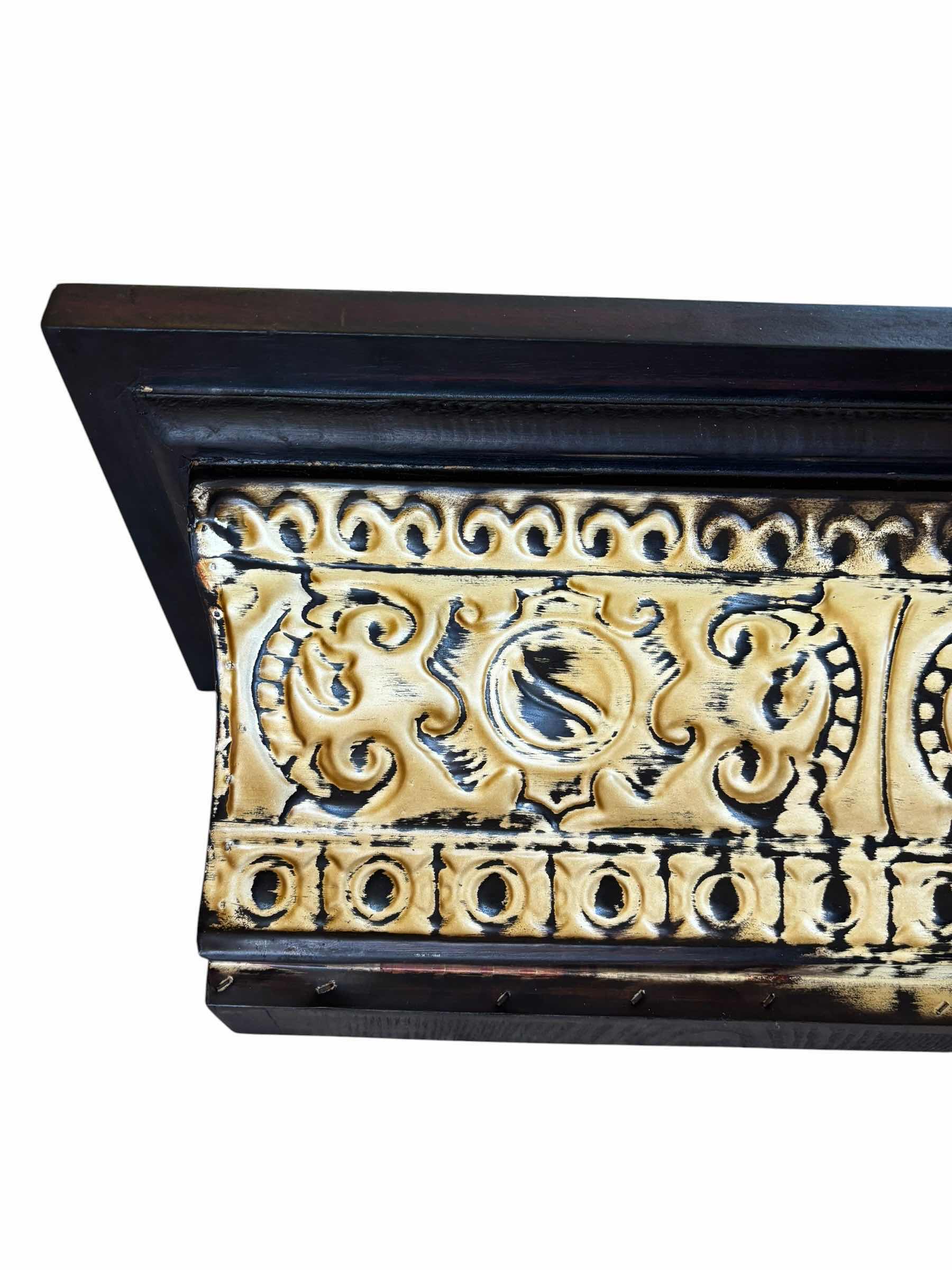 Photo 1 of FLOATING SHELF 36”W & DECORATIVE METAL WALL ART