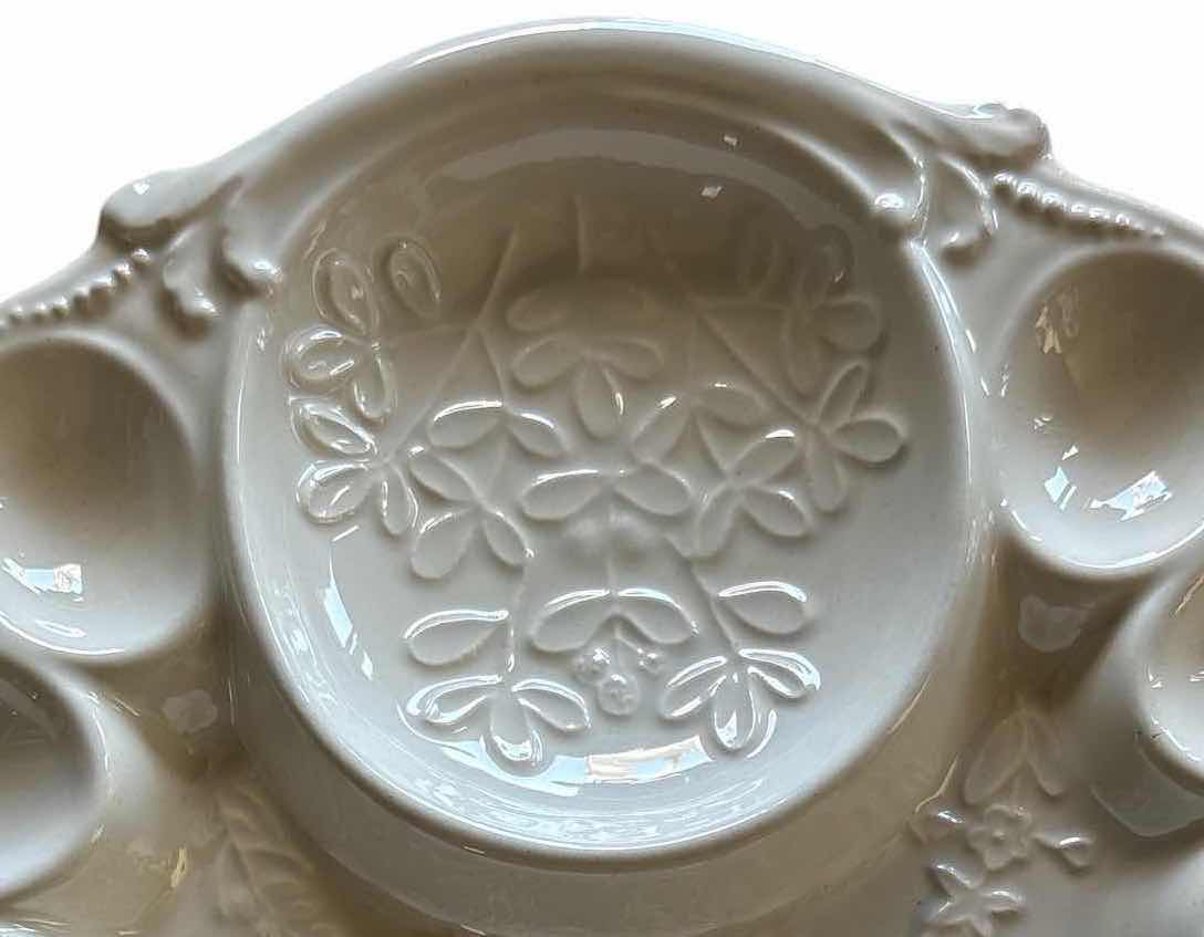 Photo 1 of VINTAGE CERAMIC DEVILED EGG HOLDER 11.25”