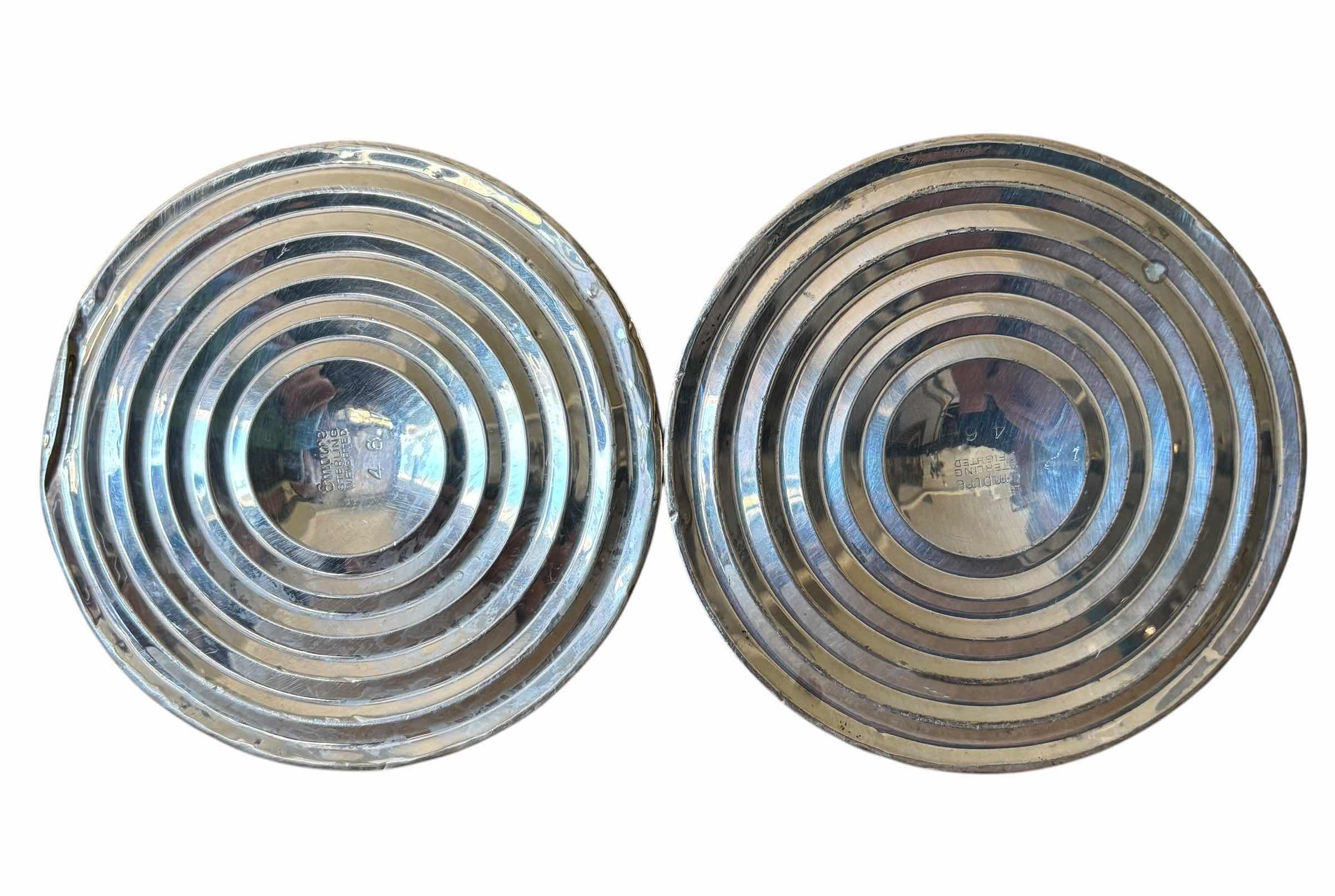 Photo 1 of 2-EMPIRE STERLING SILVER CANDLESTICK HOLDERS