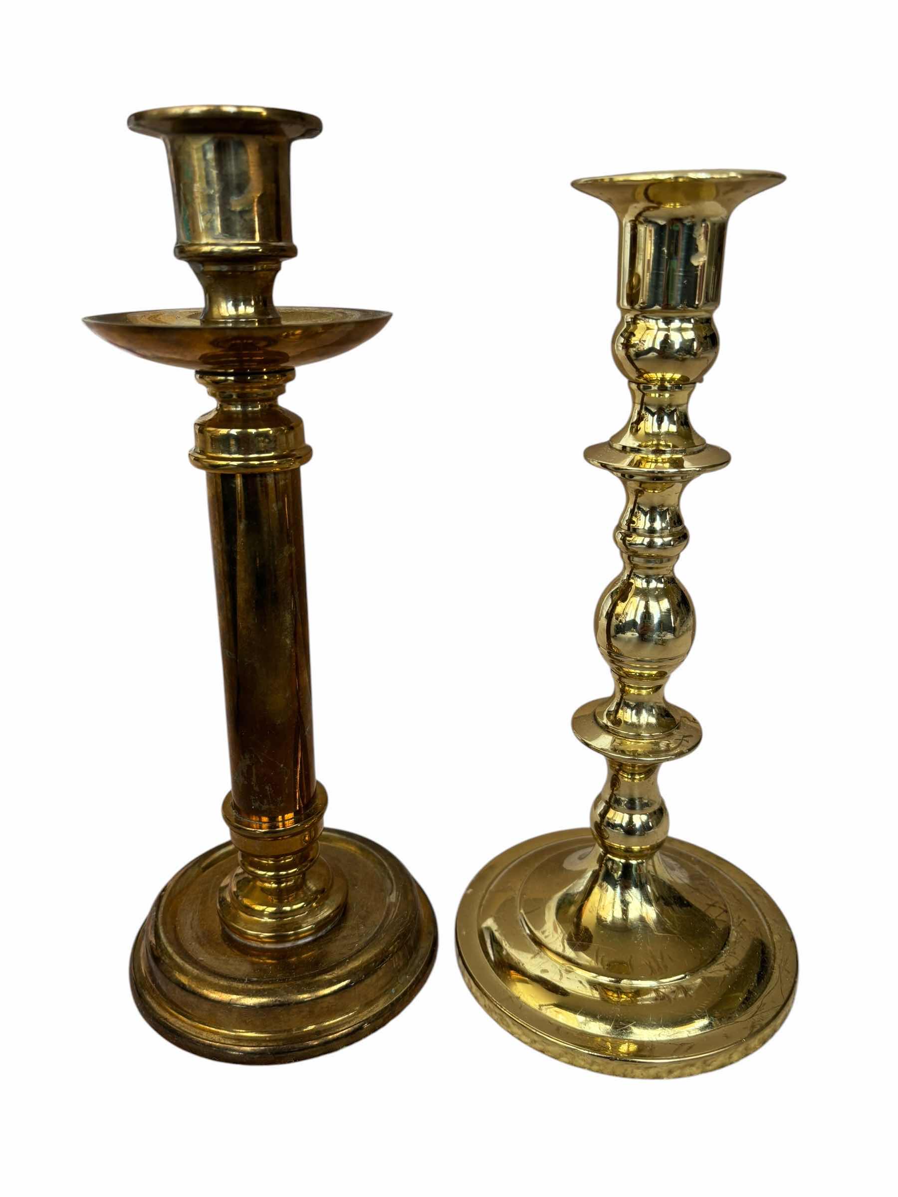 Photo 1 of VINTAGE COLLECTION OF CANDLESTICKS (4), SOME BRASS