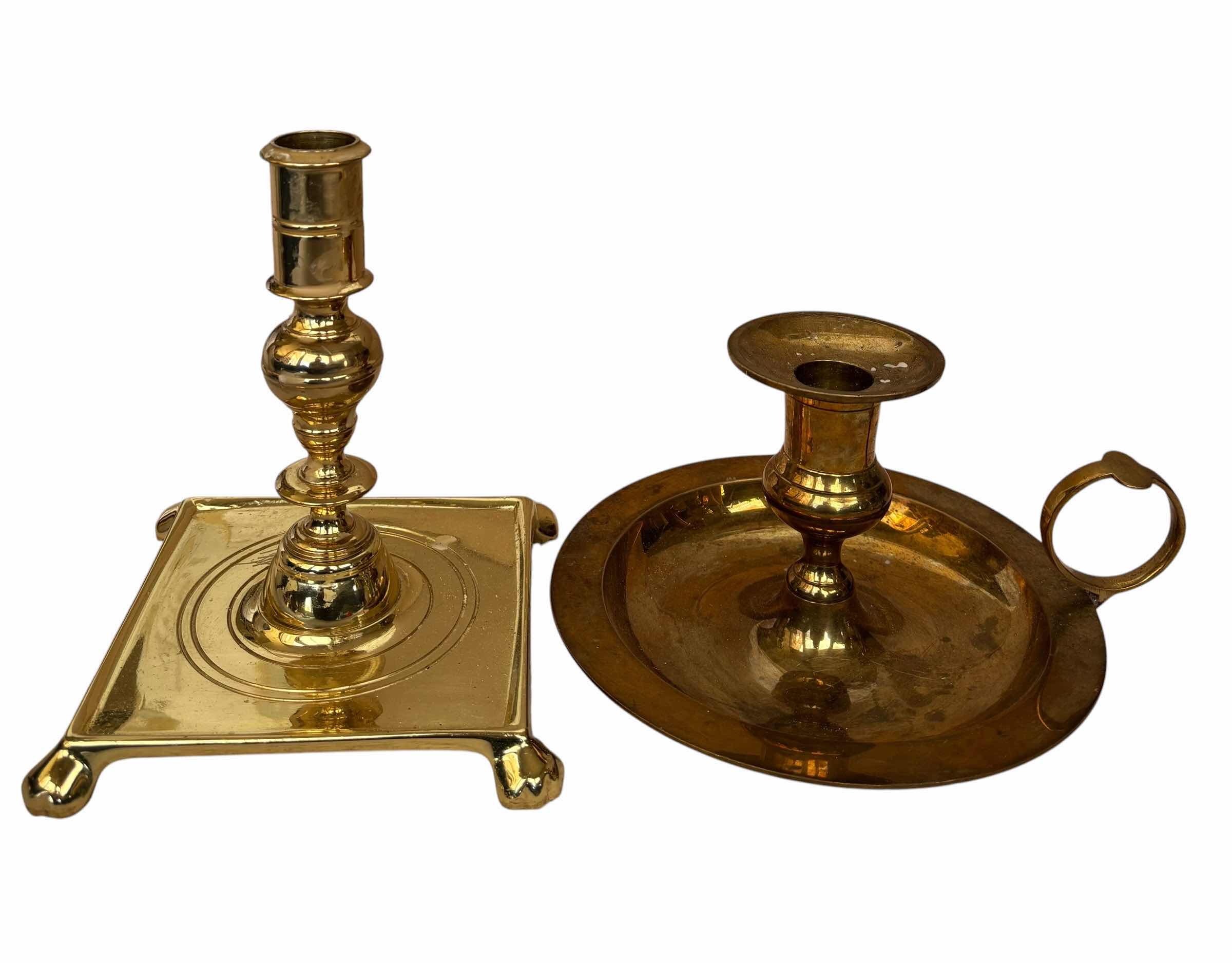 Photo 1 of VINTAGE COLLECTION OF CANDLESTICKS (4), SOME BRASS