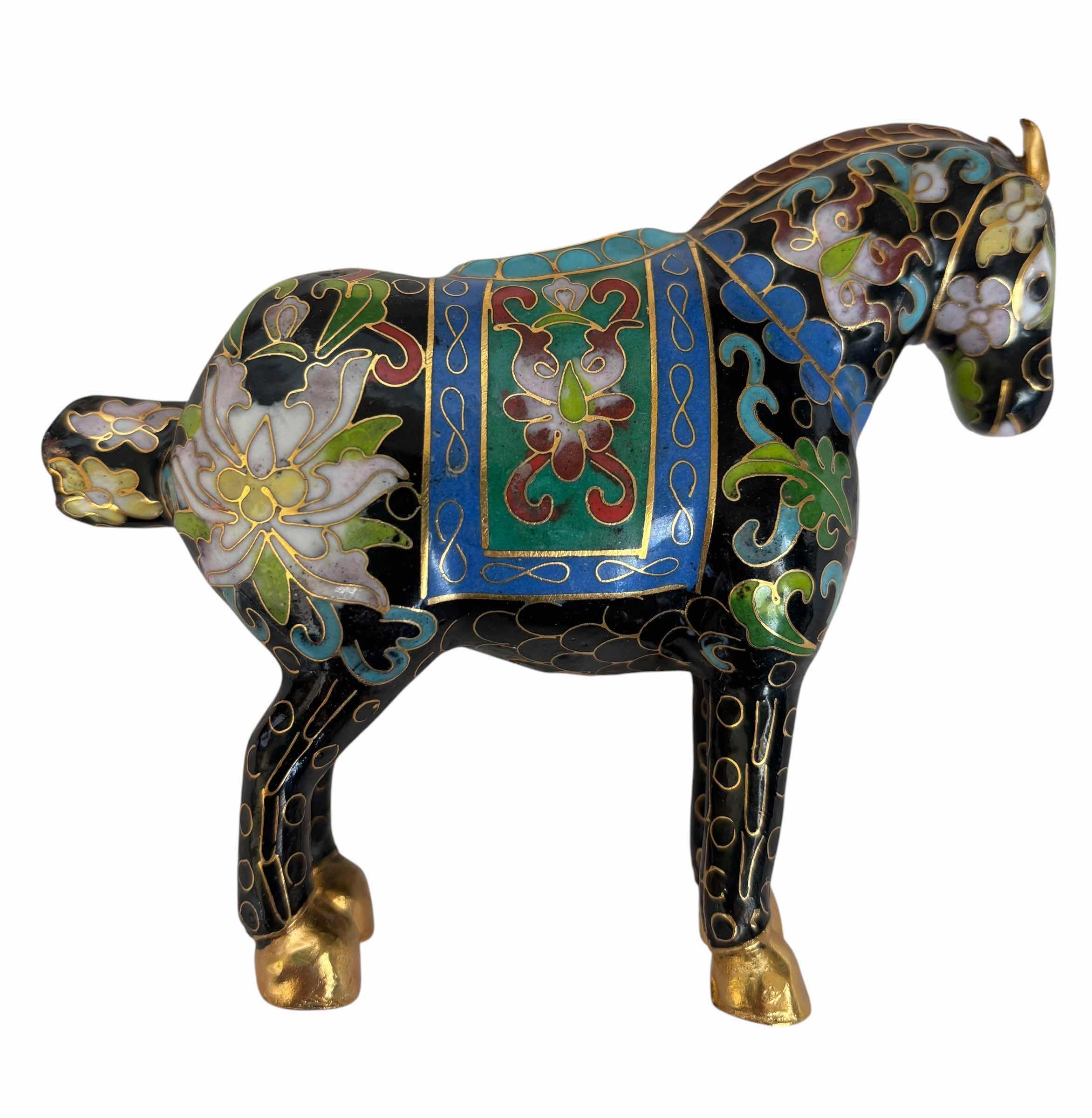 Photo 1 of CHINESE CLOISONNÉ HORSE H4”