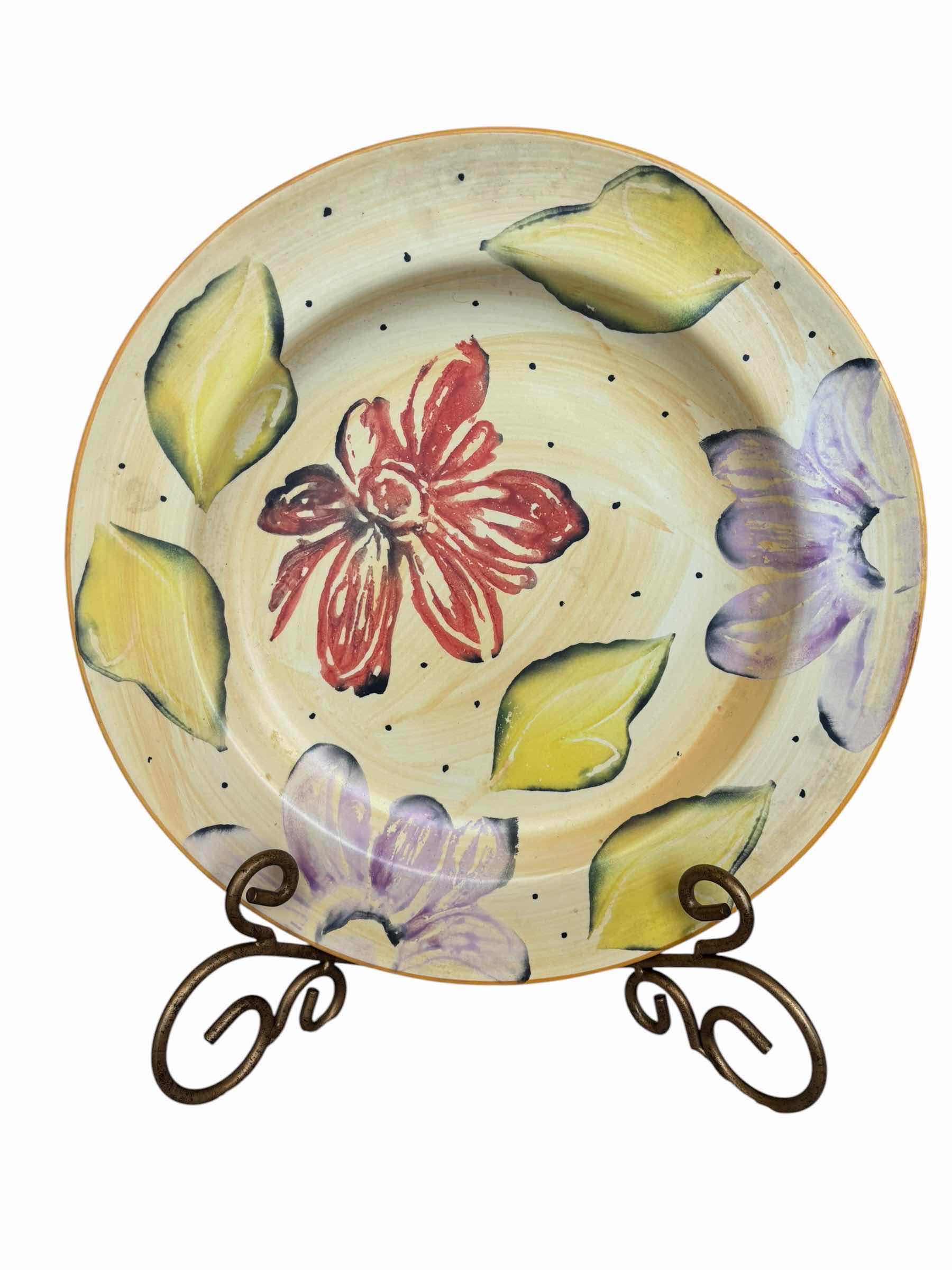 Photo 1 of ITALIAN MADE DESSERT BOWL ON STAND 16”D, SERVING DISHES (2) & BUD VASES (2)