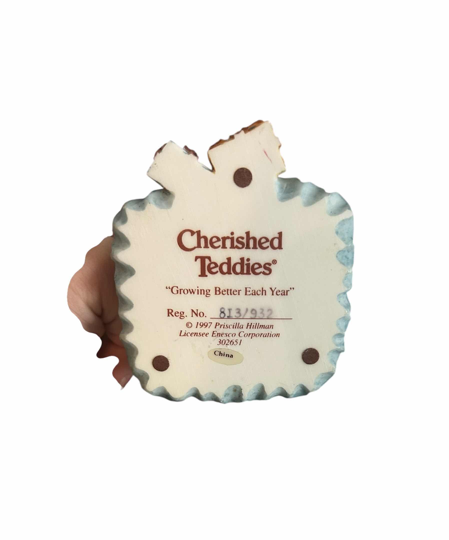 Photo 1 of CHERISHED TEDDIES VINTAGE RESIN FIGURINES (3)