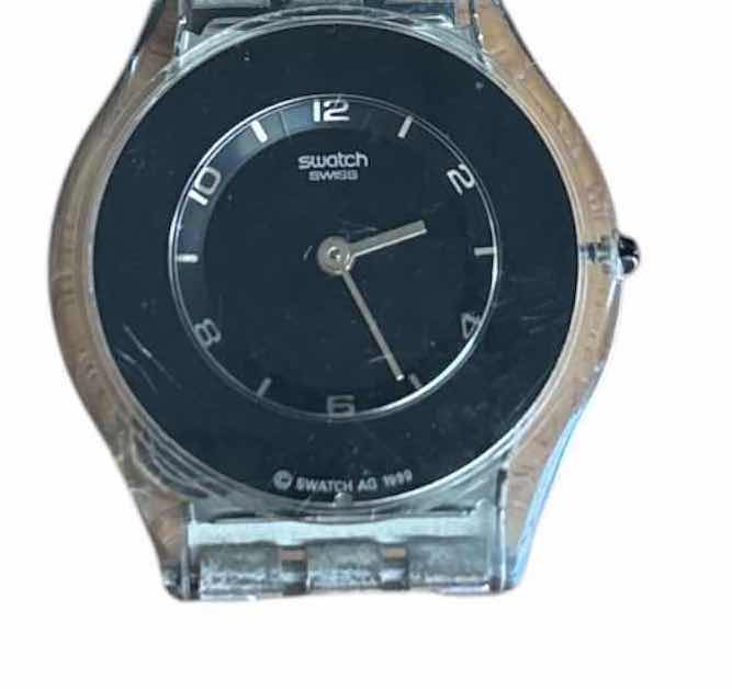 Photo 1 of VINTAGE SWISS SWATCH PURE BLACK MODEL