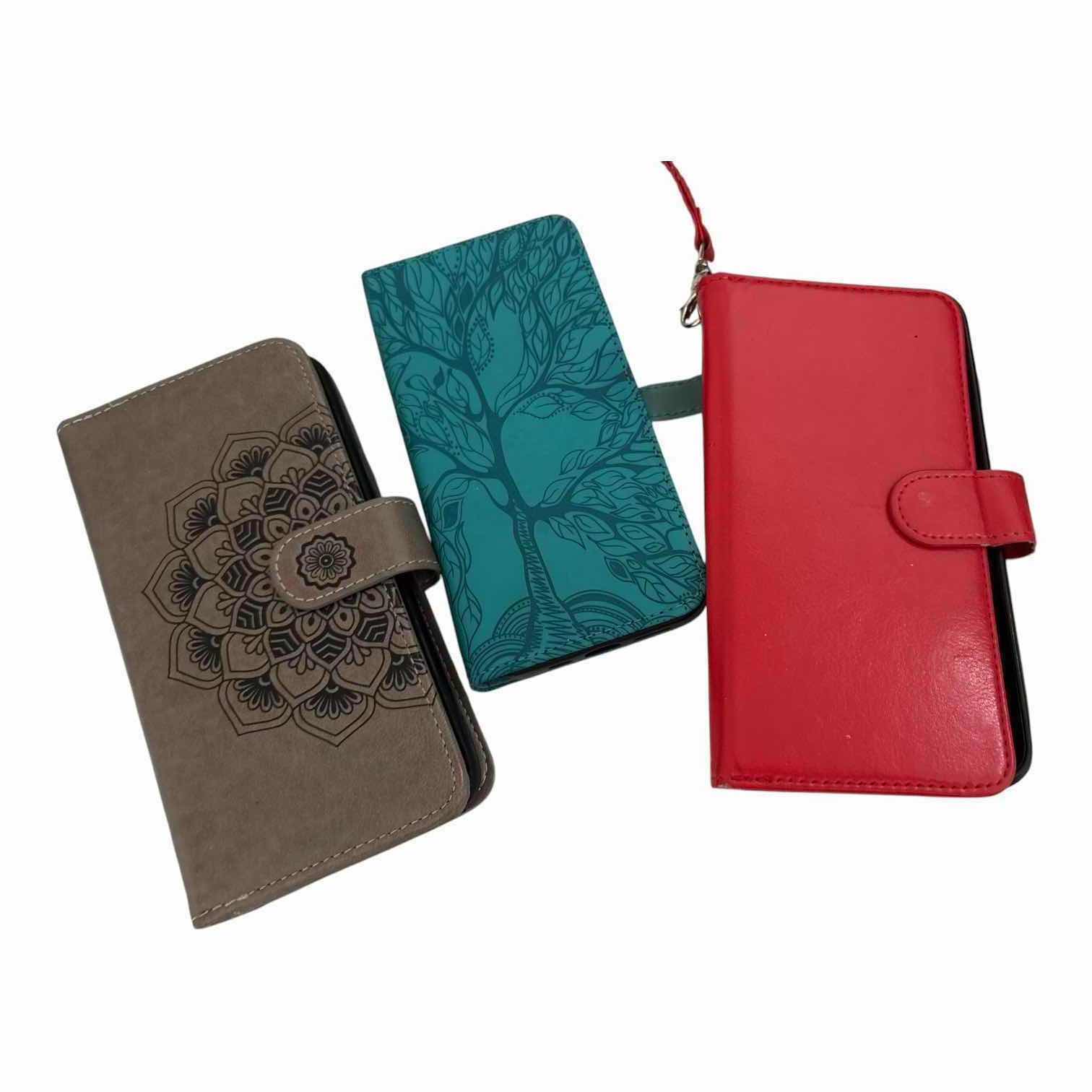 Photo 1 of (8)PCS PHONE CASES-SOME WITH WALLETS (SEE NOTES)