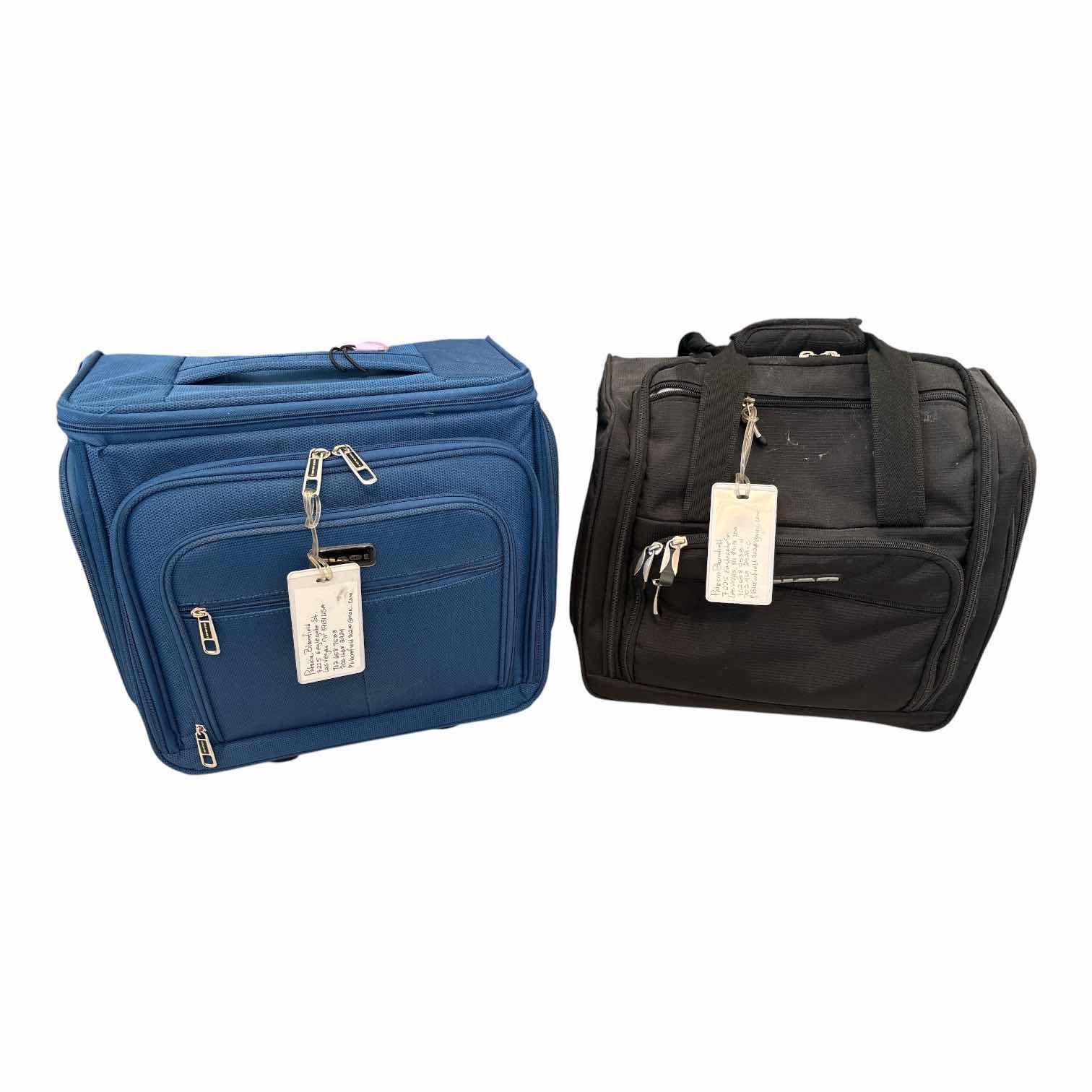 Photo 1 of (5)PCS LUGGAGE-CARRY ONS AND DUFFLE  BAG TALLEST H21.5”