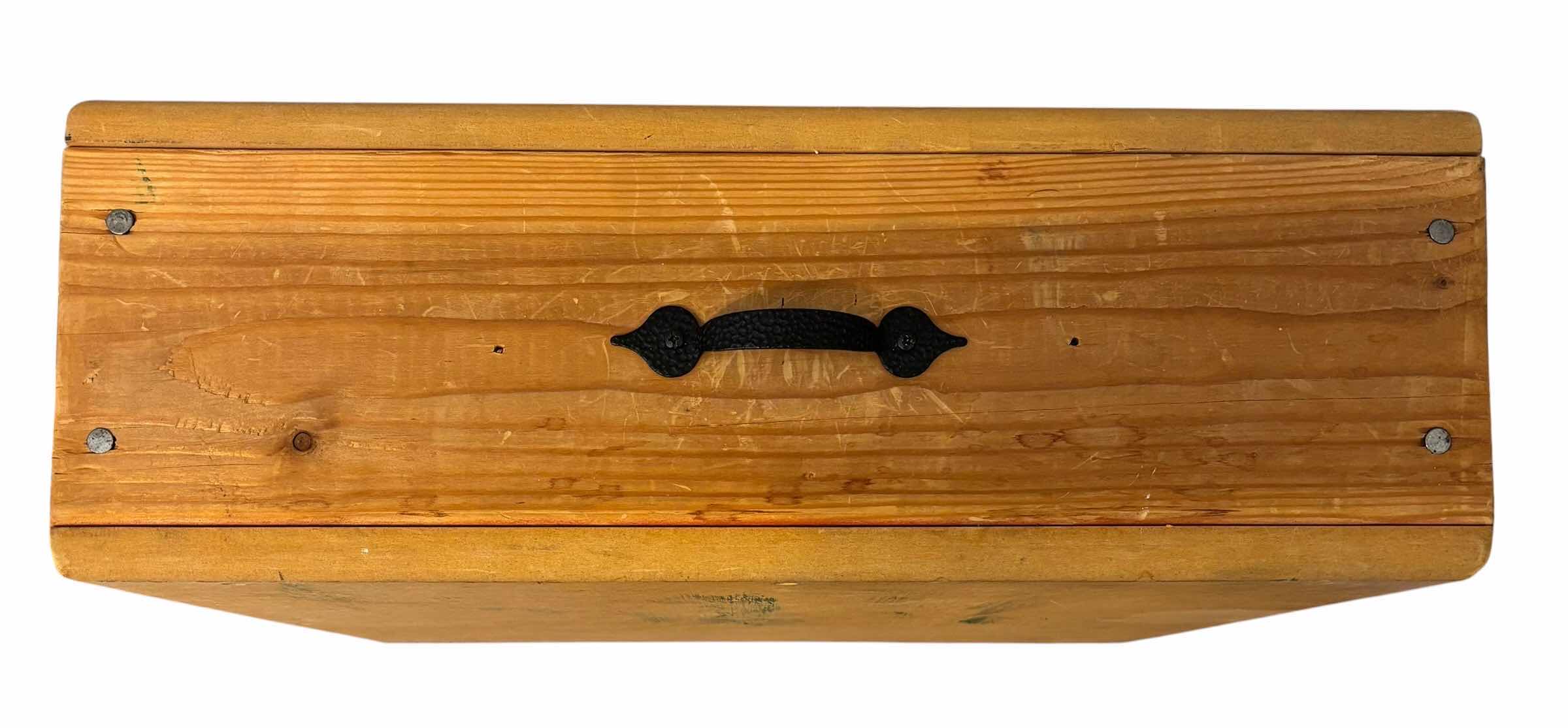 Photo 1 of HEAVY WOODEN STEP WITH HANDLE 7” X 20” X 20”