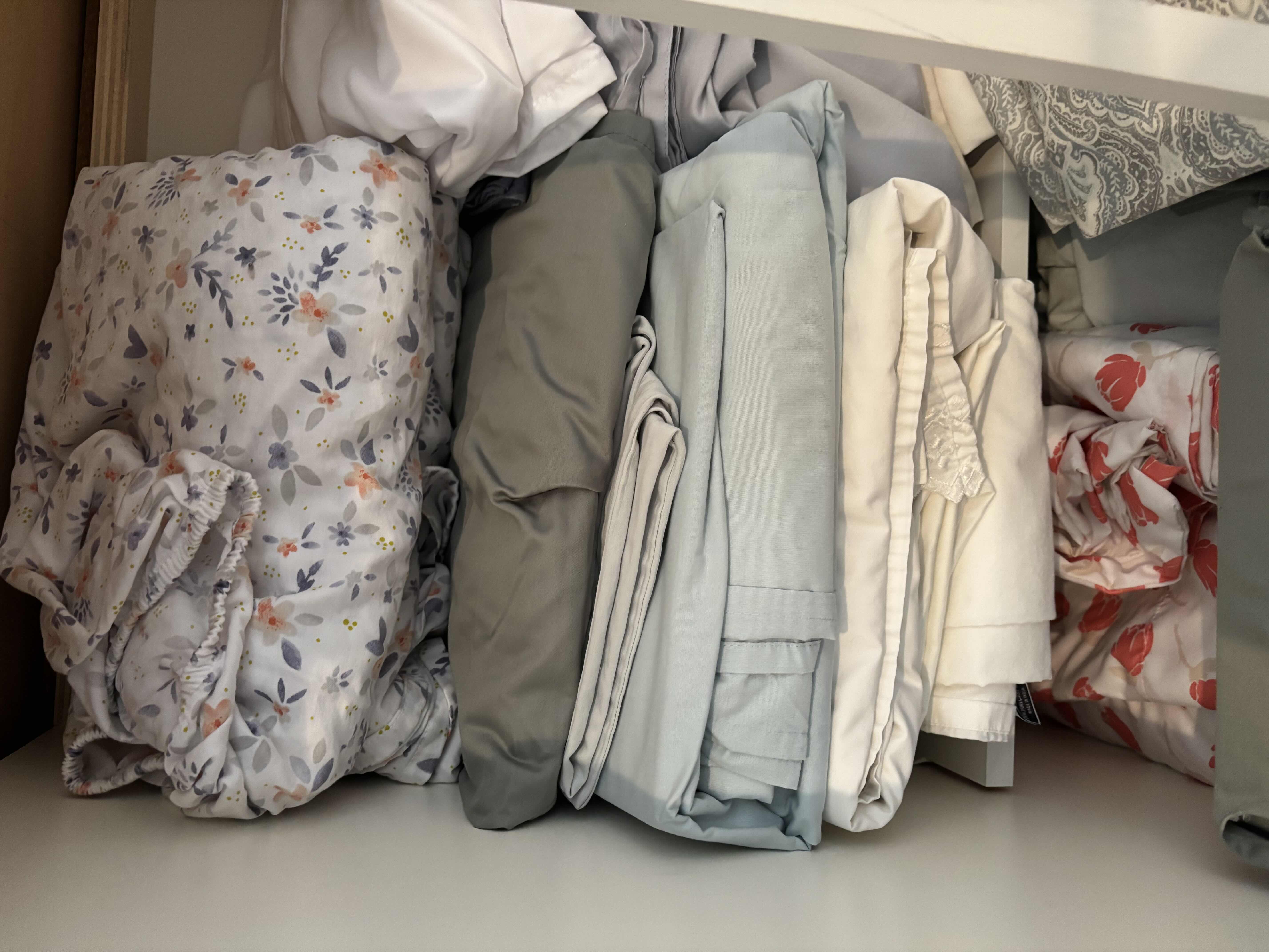 Photo 1 of CONTENTS OF LINEN CABINET & COUNTER (QUEEN SIZE BED LINENS)