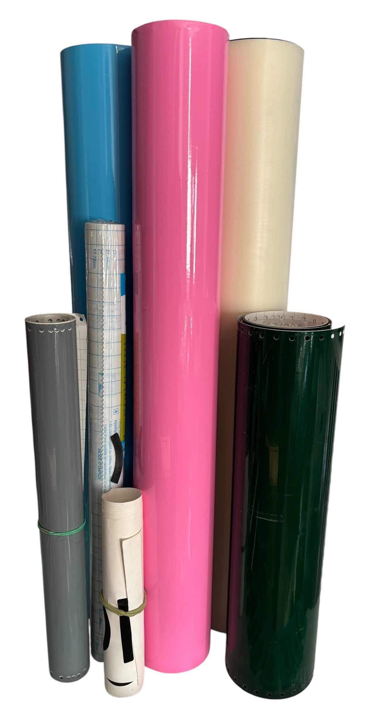 Photo 1 of ROLLS OF VINYL FOR CRAFTS (7) (TALLEST H24”)