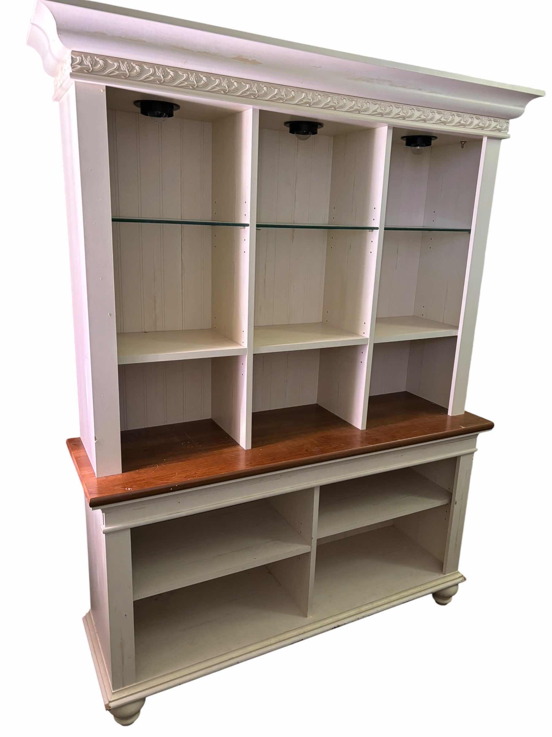Photo 1 of CHRISTOPHER LOWELL SHORE HUTCH BOOKCASE 54” X 72”H