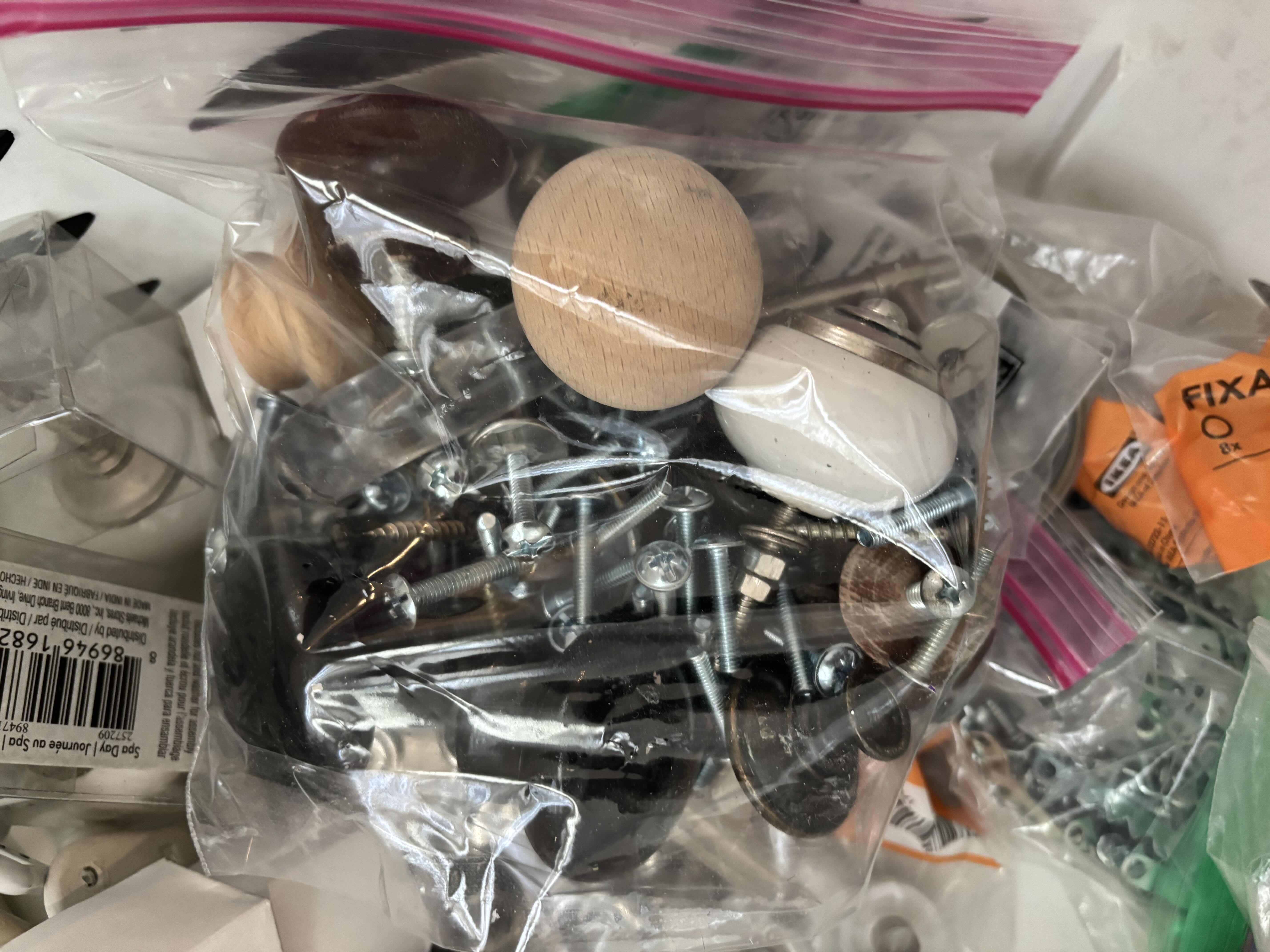 Photo 1 of CONTAINER OF HARDWARE, DOOR KNOBS