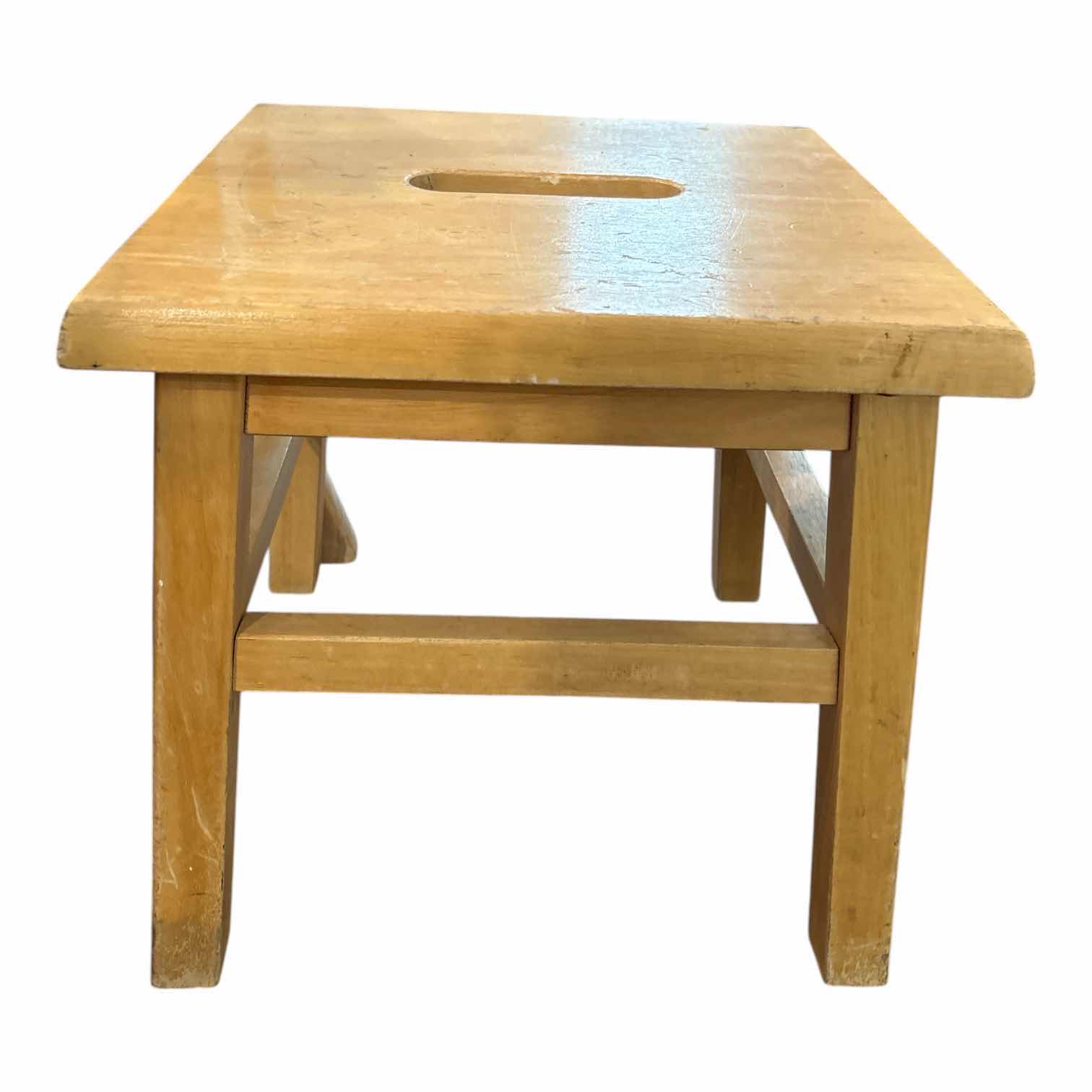 Photo 1 of (2)PCS WOODEN STOOL H12”