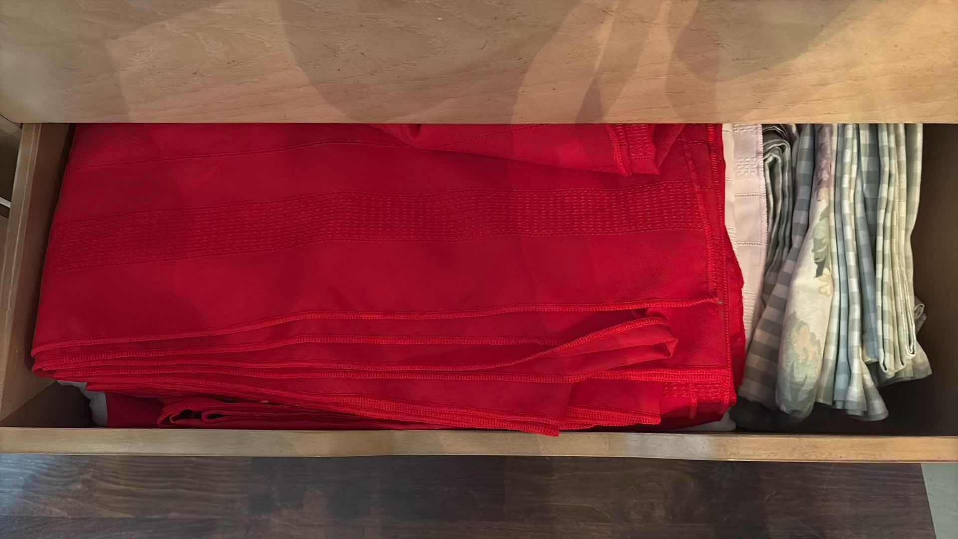Photo 1 of CONTENTS OF CURIO CABINET DRAWERS- TABLE RUNNERS, COVERS AND PLACEMATS