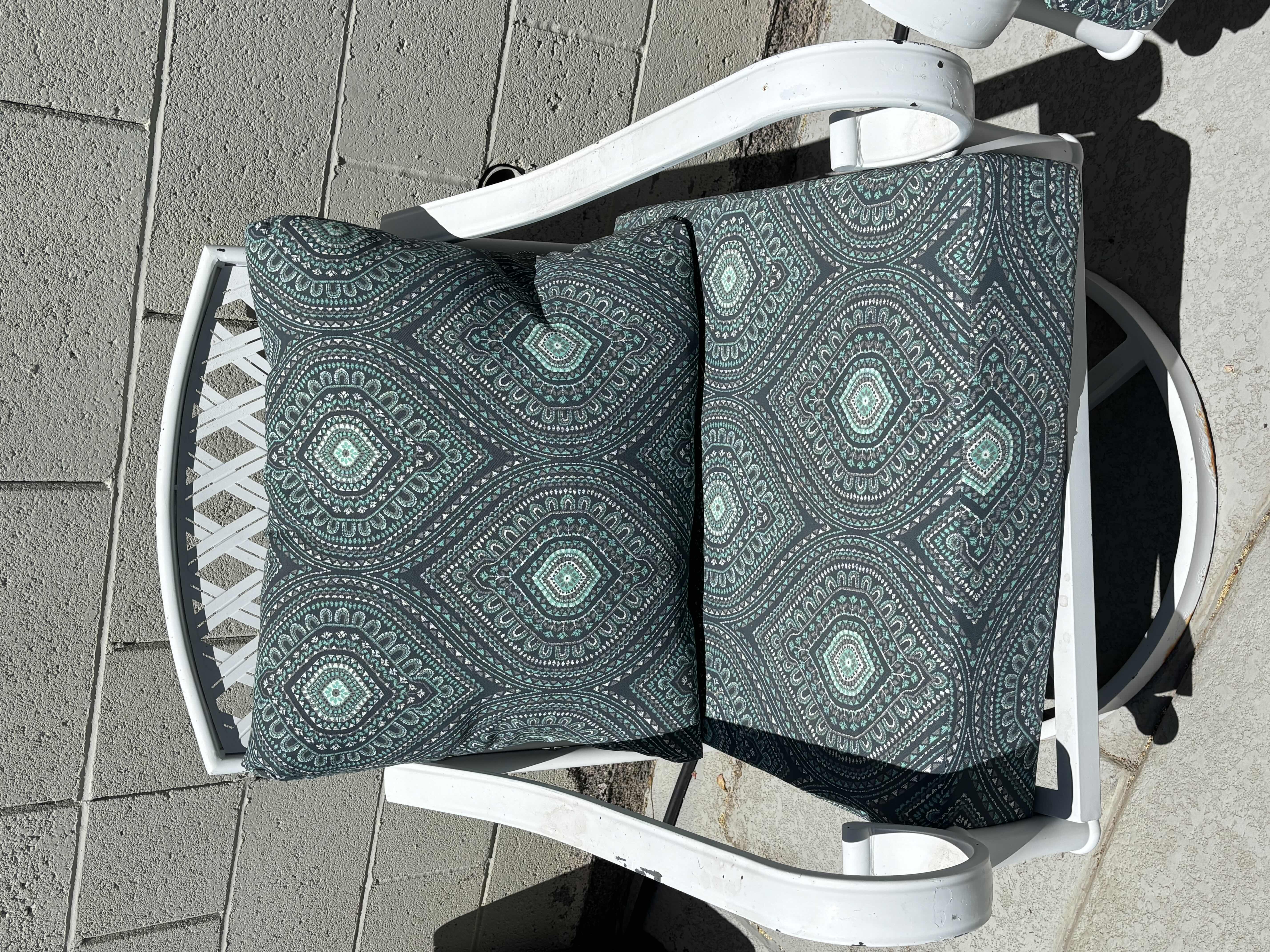 Photo 1 of OUTDOOR ROCKING CHAIRS WITH CUSHIONS (2)
