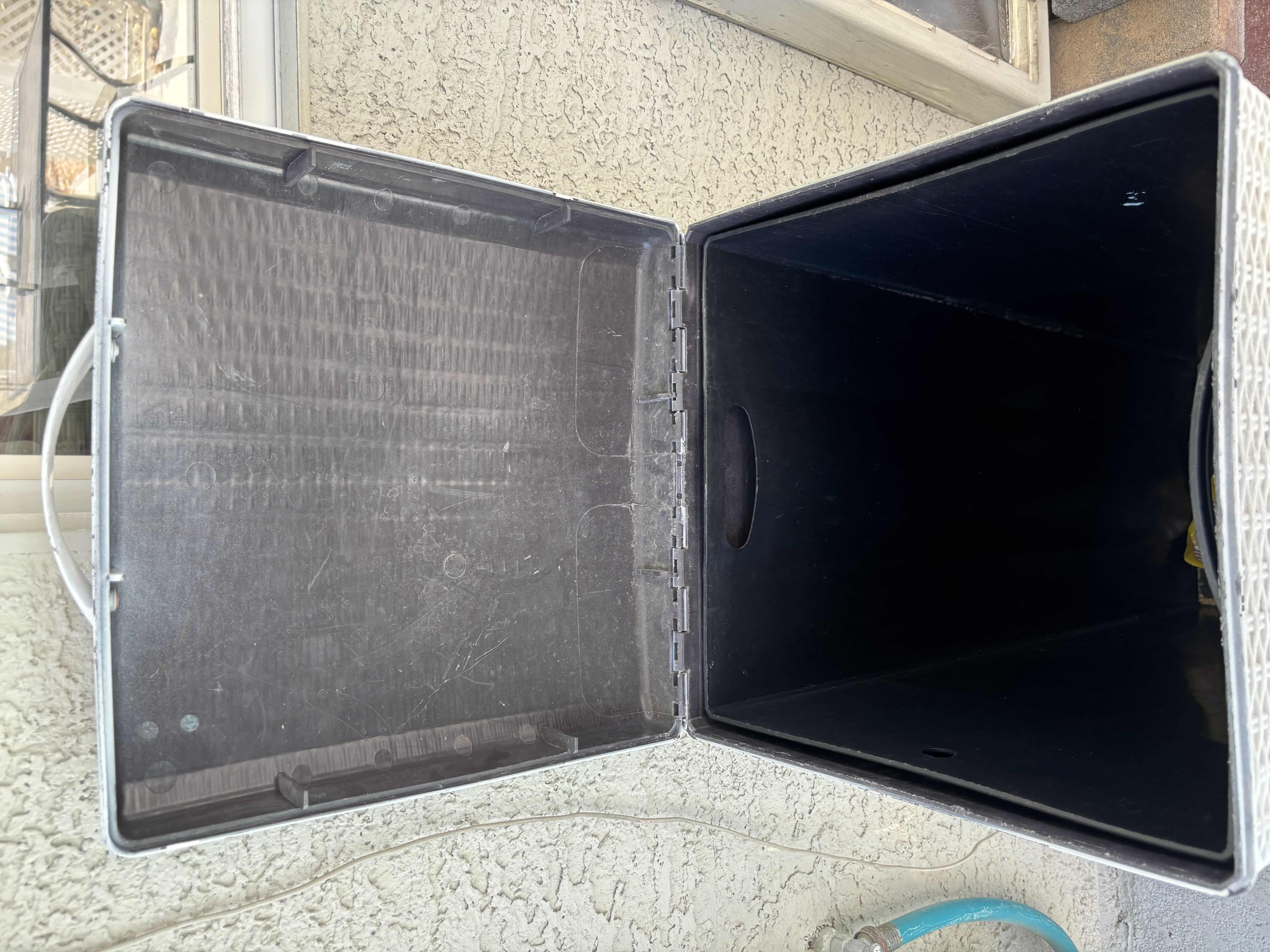 Photo 1 of TALL OUTDOOR TRASH CAN H33”