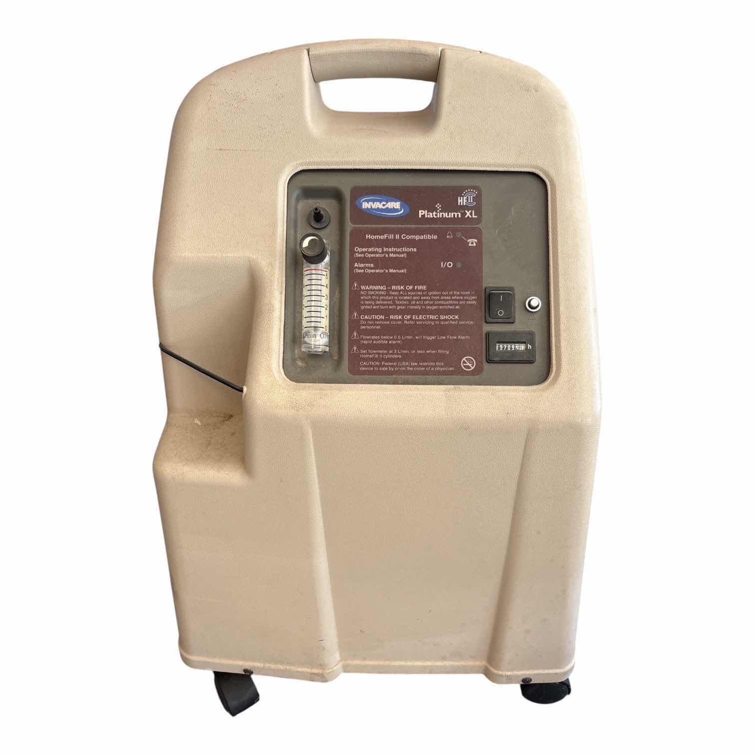 Photo 1 of INVACARE PLATINUM XL OXYGEN CONCENTRATOR ON WHEELS H27”