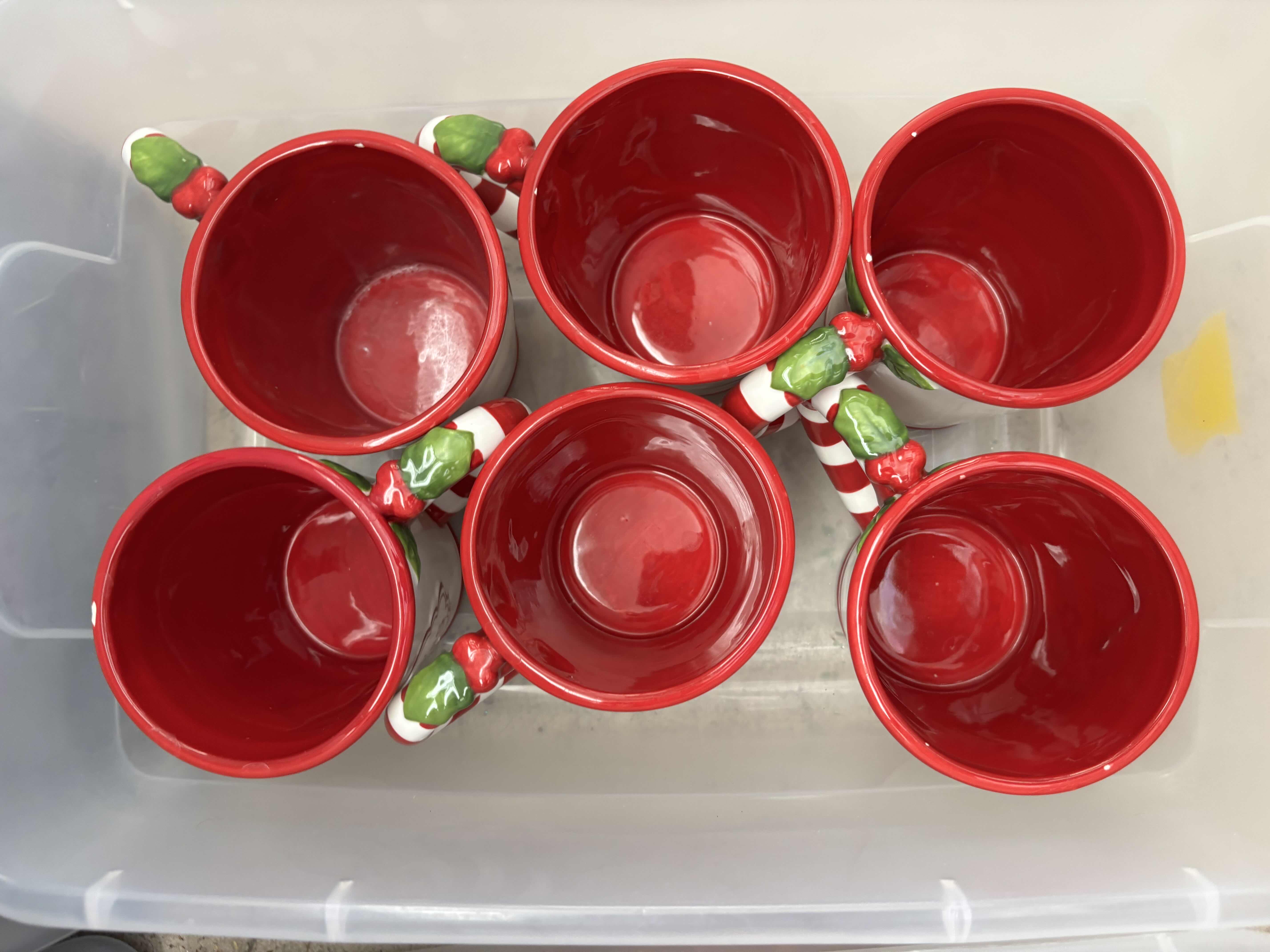 Photo 1 of SMALLER CONTAINERS (6) OF CHRISTMAS DECOR