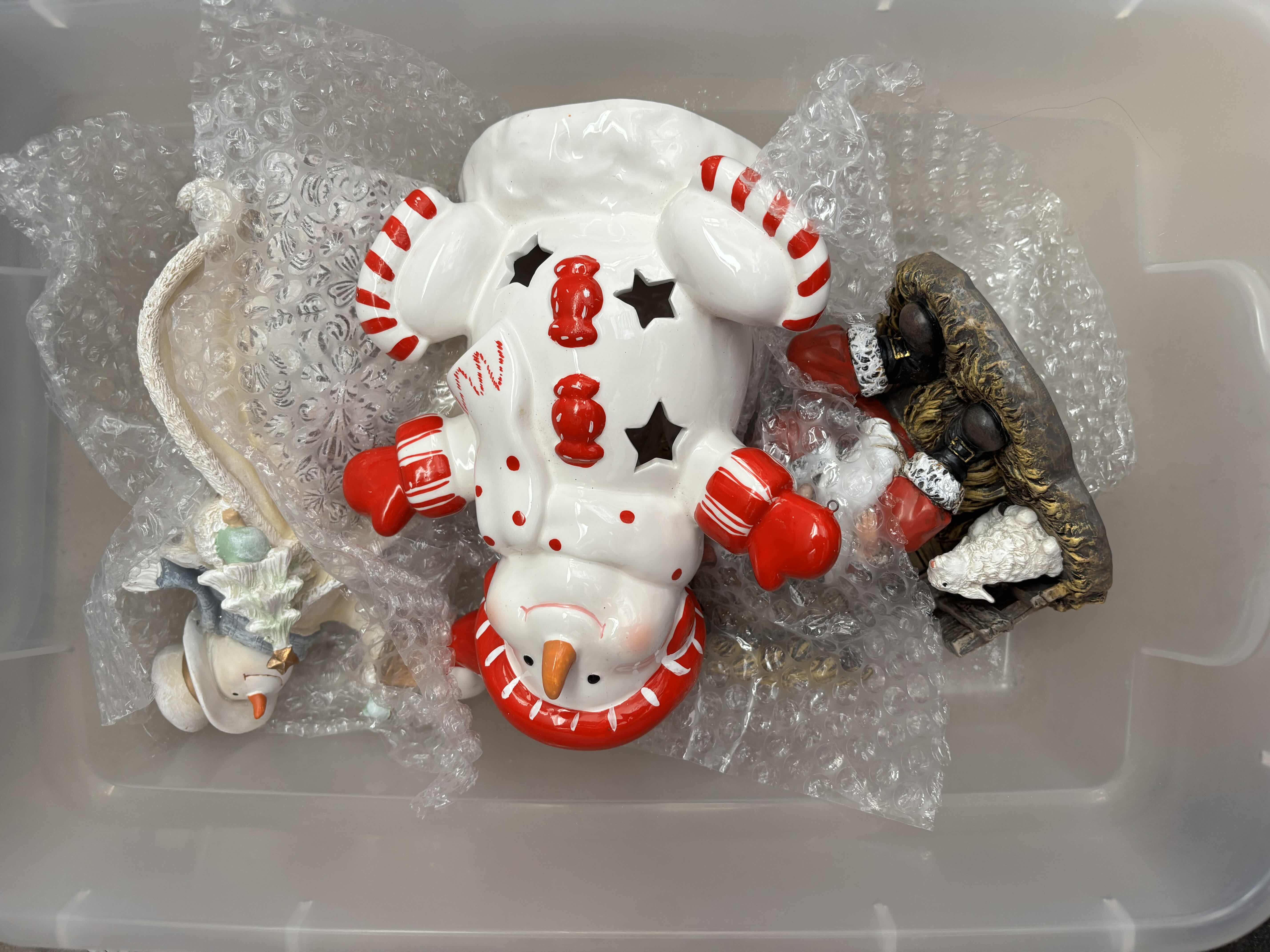Photo 1 of SMALLER CONTAINERS (6) OF CHRISTMAS DECOR
