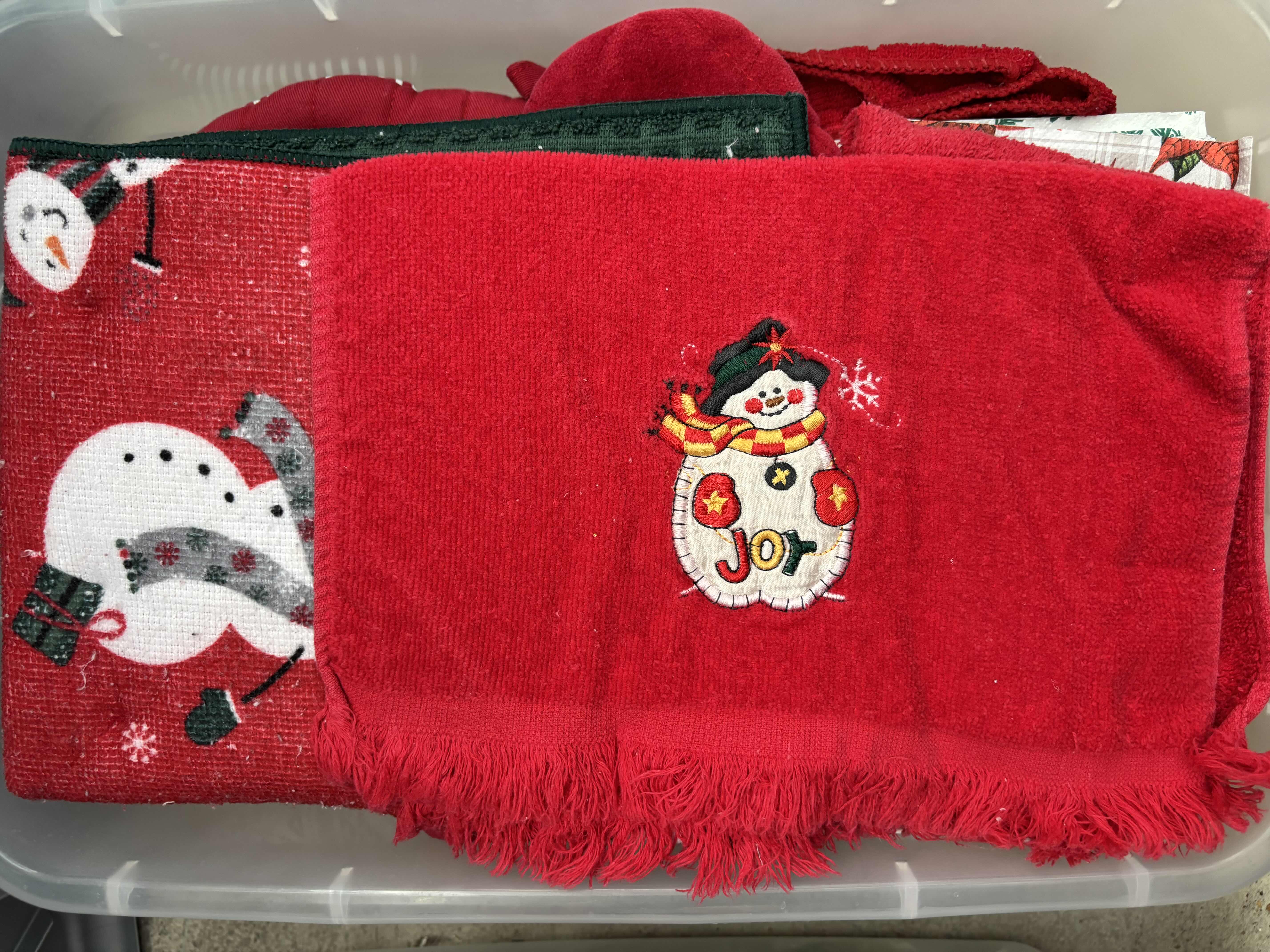 Photo 1 of SMALLER CONTAINERS (6) OF CHRISTMAS DECOR