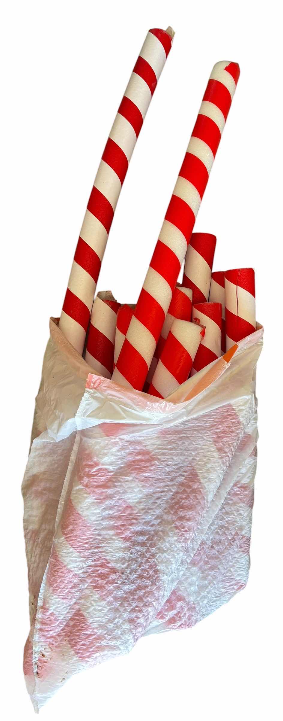 Photo 1 of CHRISTMAS MATS (3), MERRY CHRISTMAS SIGN (DOUBLE SIDED) & POOL NOODLE CANDY CANES