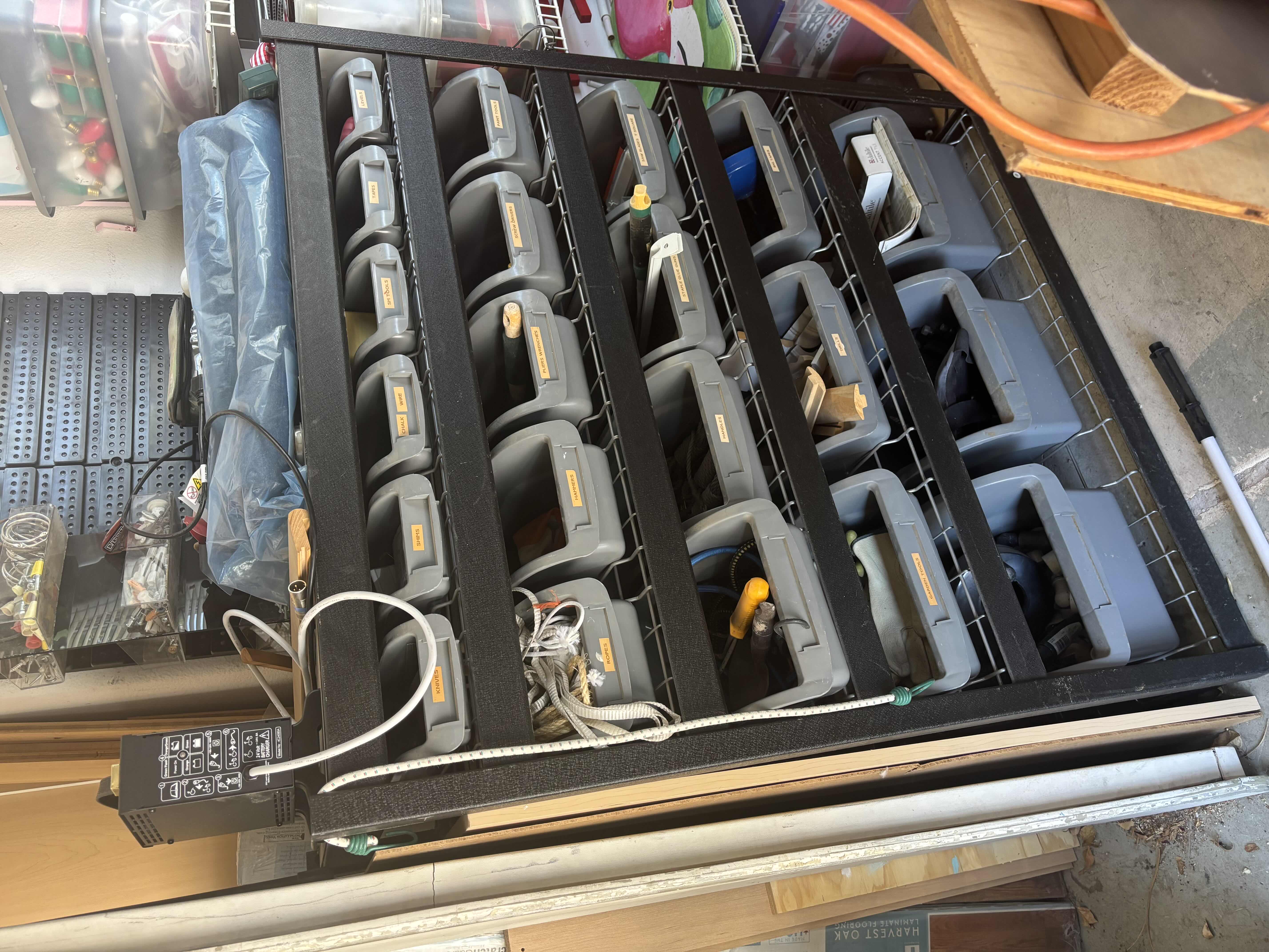 Photo 1 of INDUSTRIAL STORAGE SHELVING UNIT, ALL CONTENTS INCLUDED