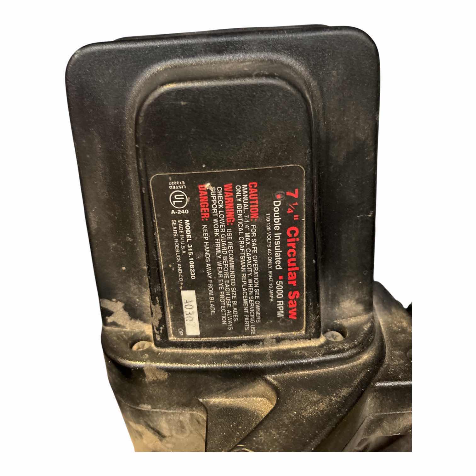 Photo 1 of CRAFTSMAN CORDED CIRCULAR SAW 7 1/4” 2/ADDITIONAL 10” BLADE