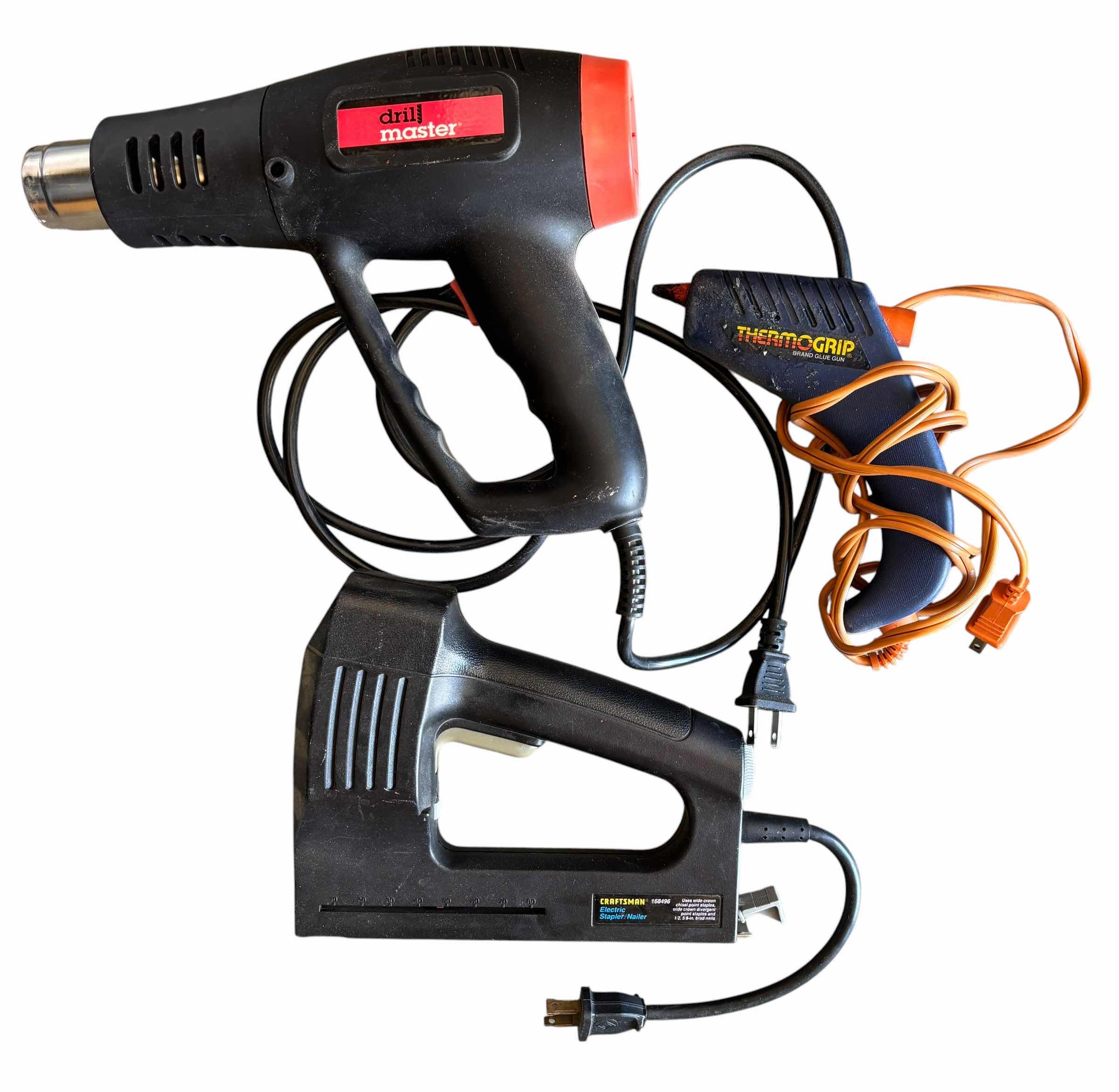 Photo 1 of ELECTRIC STAPLER, HEAT GUN & HOT GLUE GUN