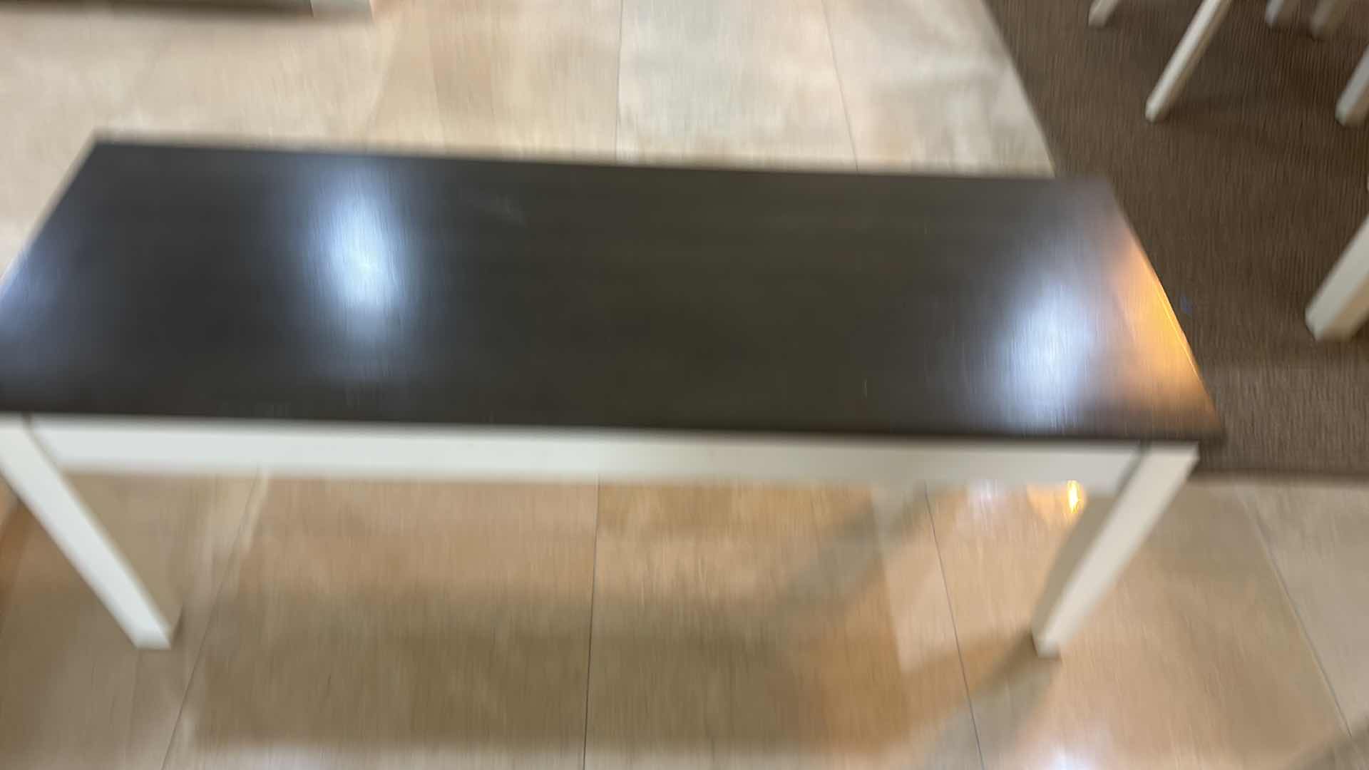 Photo 1 of TWO TONE WOOD STORAGE BENCH 44“ X 15“  H18“