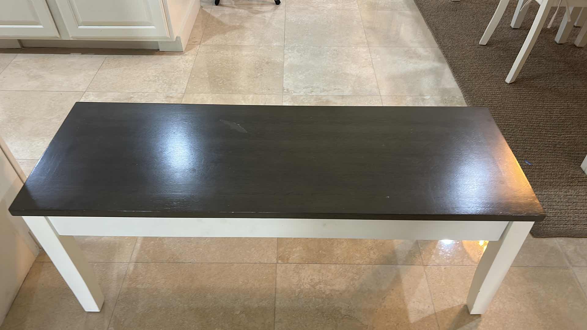 Photo 1 of TWO TONE WOOD STORAGE BENCH 44“ X 15“  H18“