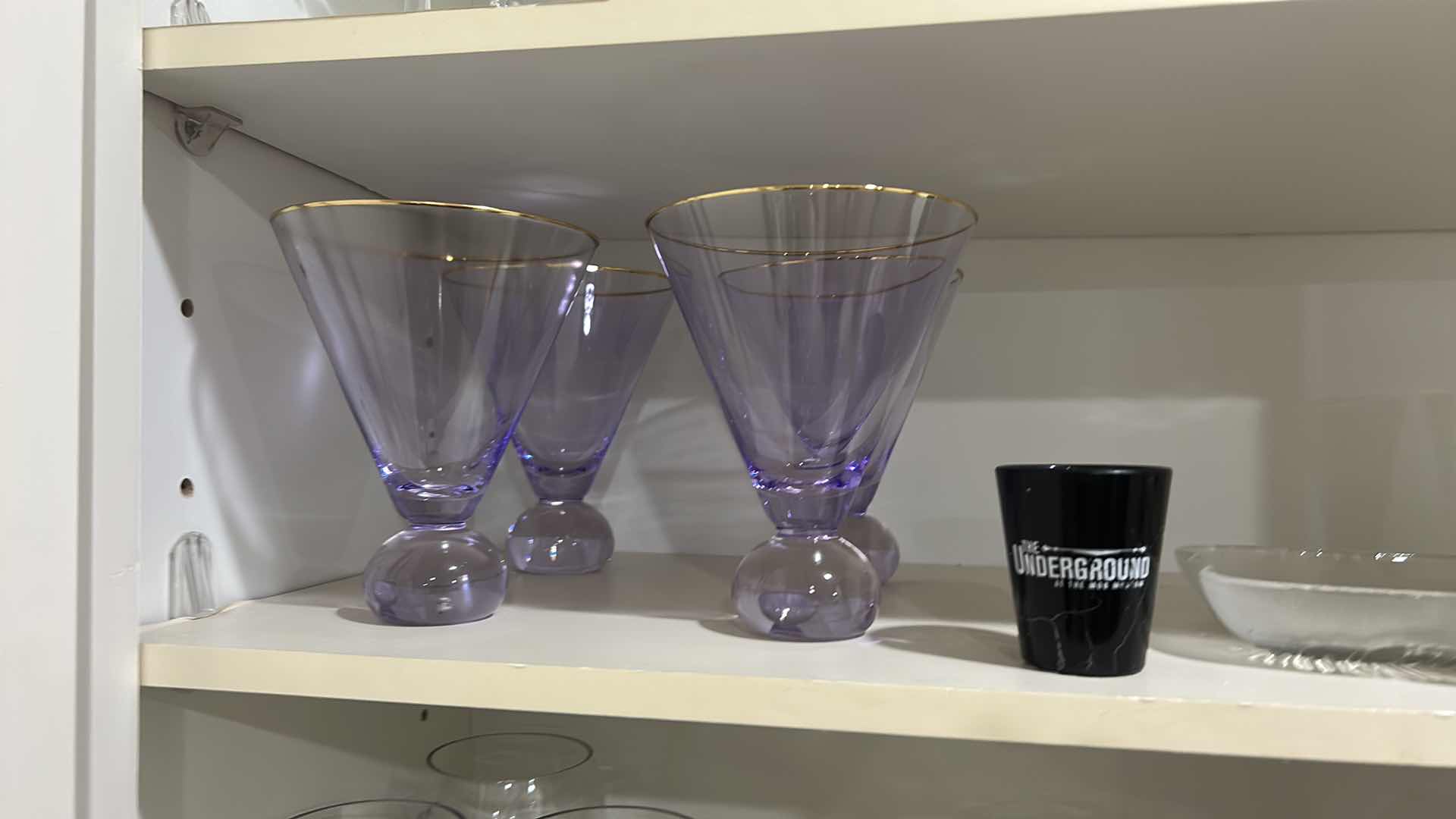 Photo 1 of CONTENTS OF KITCHEN CABINET , GLASSWARE, STEMWARE, AND MORE