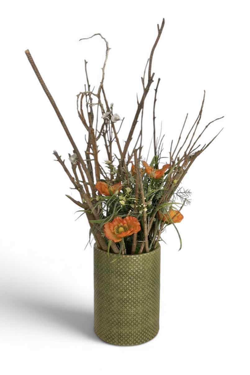 Photo 1 of FAUX FLORAL ARRANGEMENT (VASE 10.5”)
