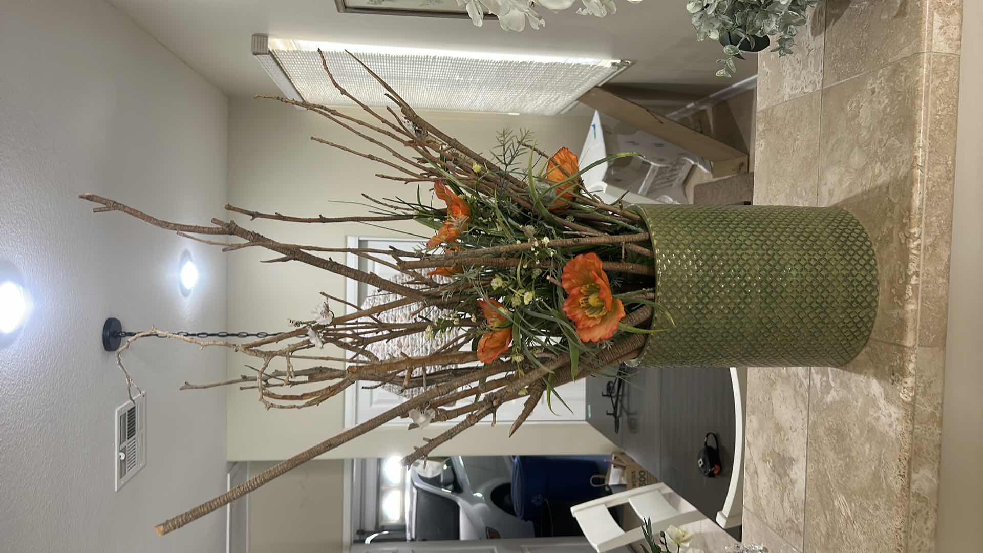 Photo 1 of FAUX FLORAL ARRANGEMENT (VASE 10.5”)