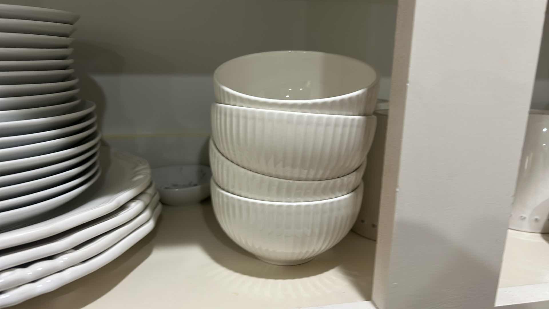 Photo 1 of CONTENTS IN KITCHEN CABINET COFFEE MUGS , BOWLS, PLATES AND MORE