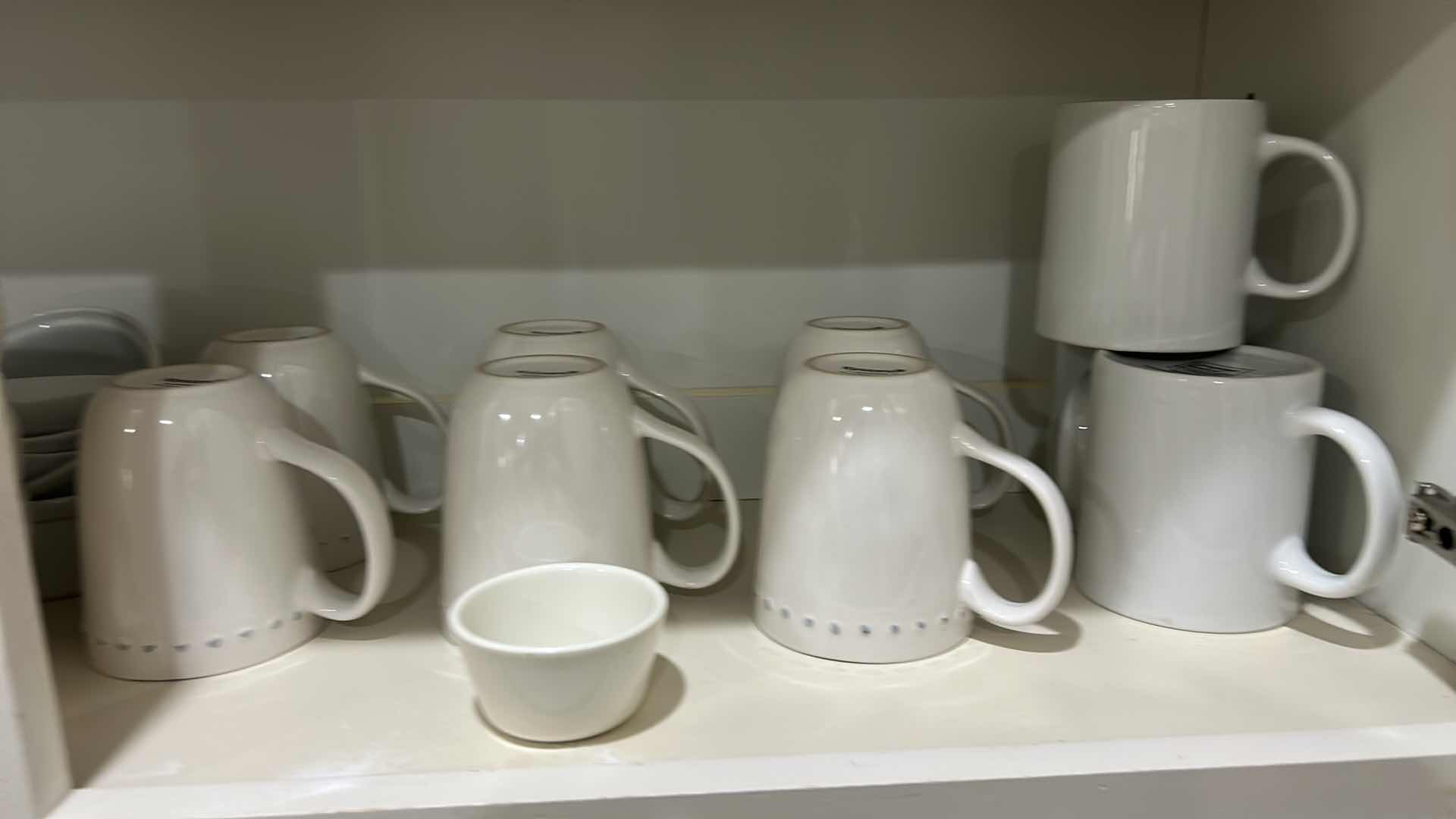 Photo 1 of CONTENTS IN KITCHEN CABINET COFFEE MUGS , BOWLS, PLATES AND MORE