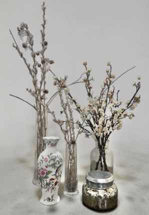 Photo 1 of HOME DECOR - VASES, MERCURY, JAR, AND FAUX FLORALS