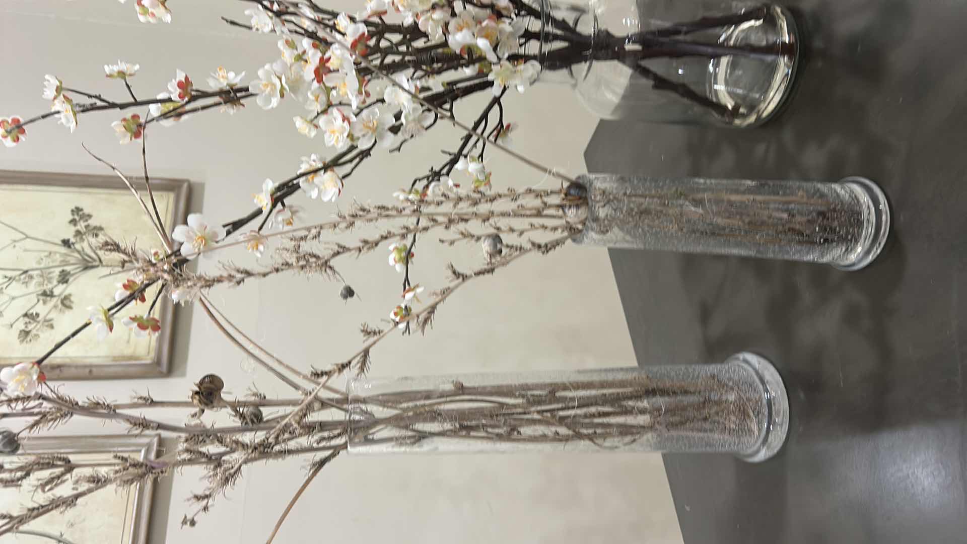 Photo 1 of HOME DECOR - VASES, MERCURY, JAR, AND FAUX FLORALS
