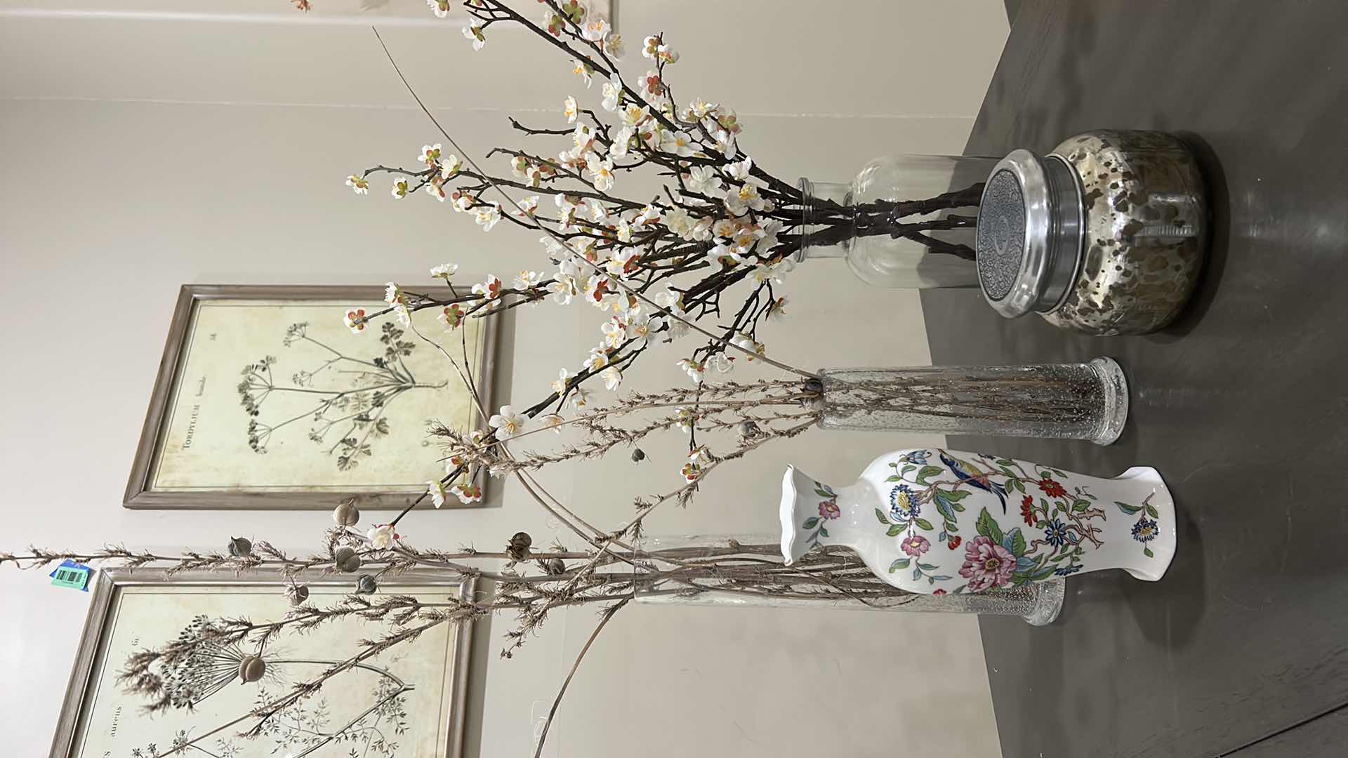 Photo 1 of HOME DECOR - VASES, MERCURY, JAR, AND FAUX FLORALS