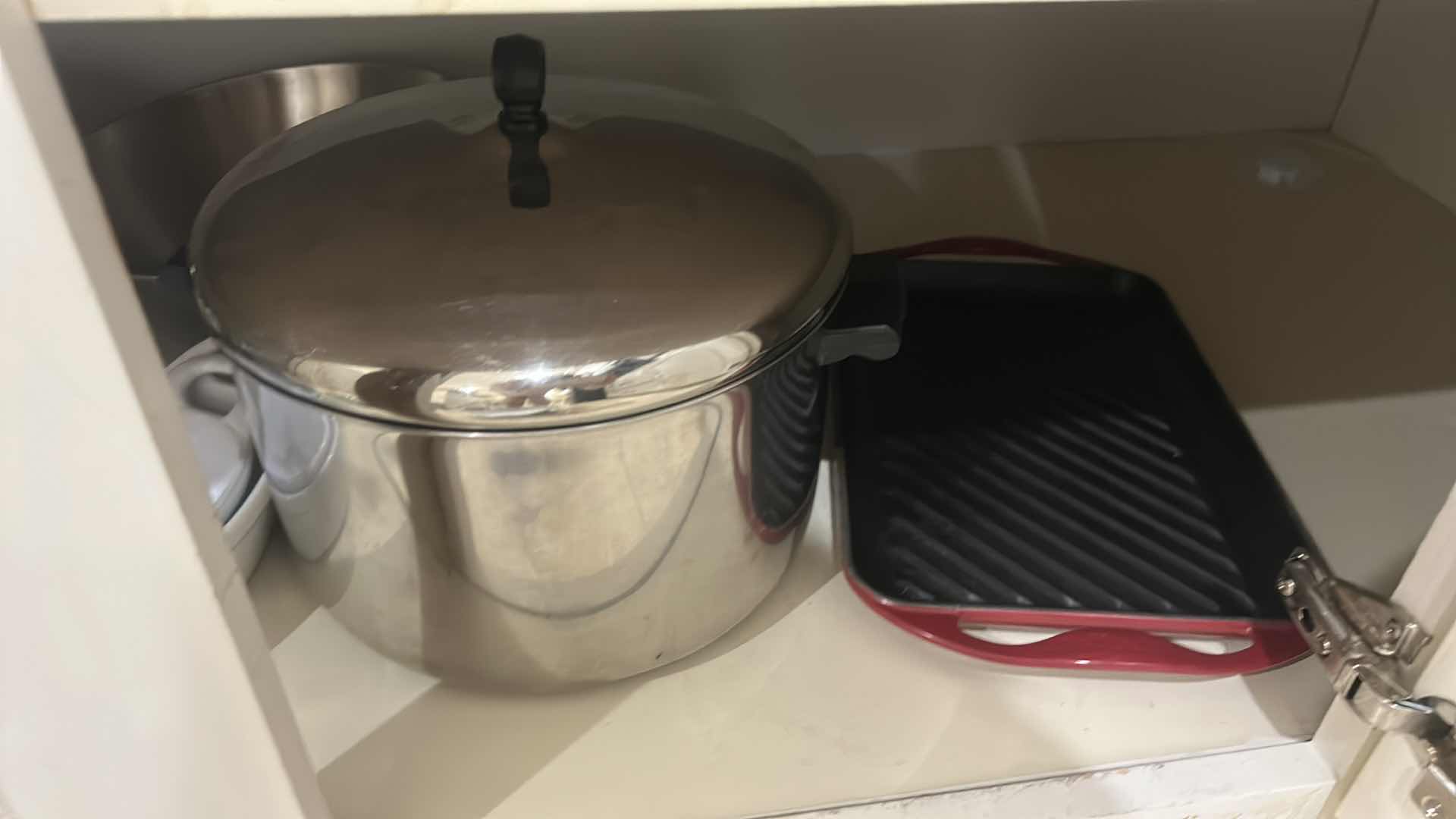 Photo 1 of CONTENT OF CABINET IN KITCHEN, BAKEWARE BOWLS, AND MORE