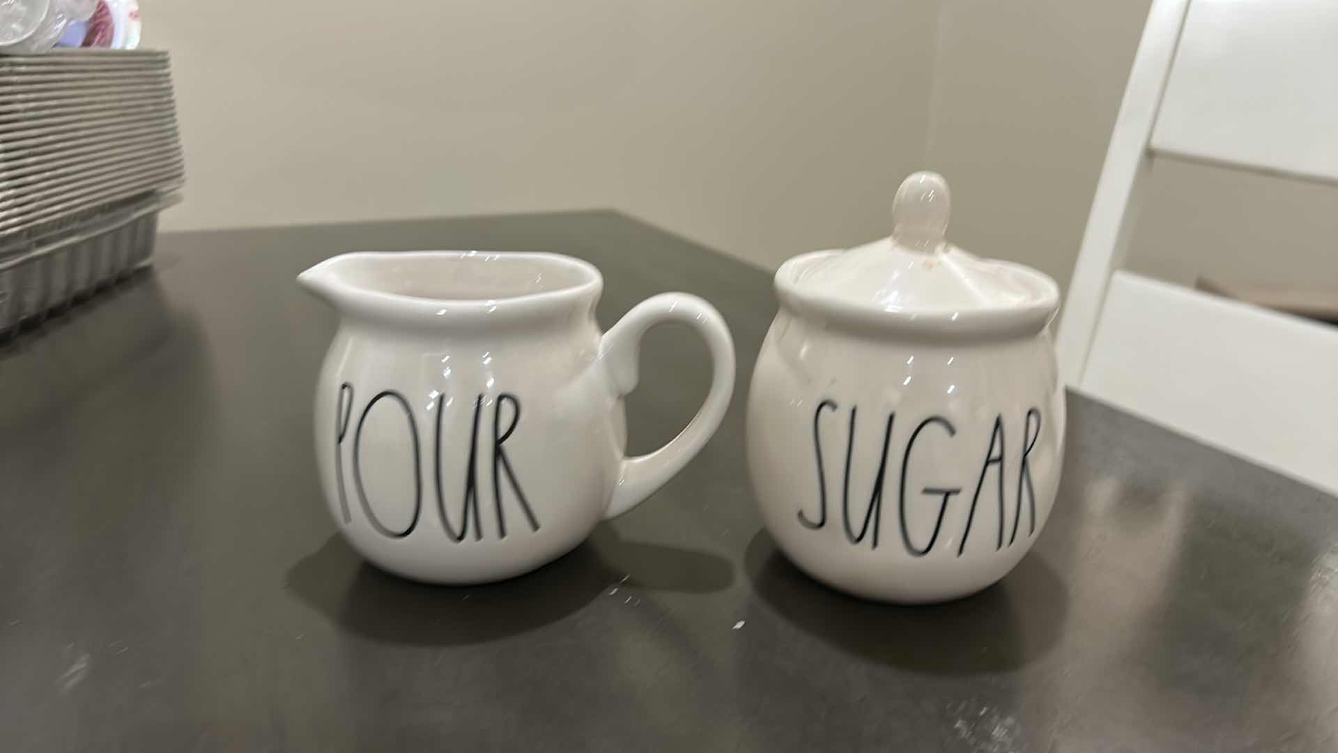 Photo 1 of RAE DUNN ARTISAN COLLECTION, CREAM, AND SUGAR