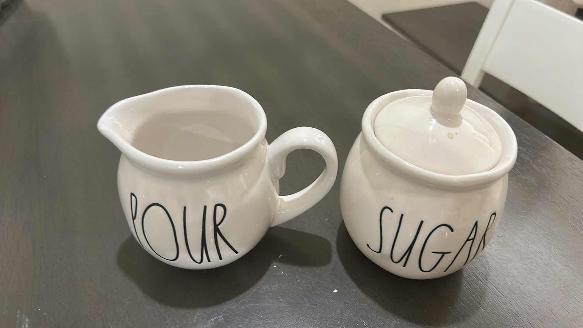 Photo 1 of RAE DUNN ARTISAN COLLECTION, CREAM, AND SUGAR