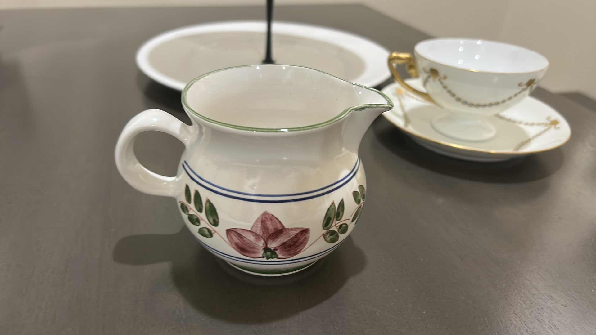 Photo 1 of SPOON HOLDER FROM ITALY, TEA CUP & SAUCER FROM BAVARIA AND MORE